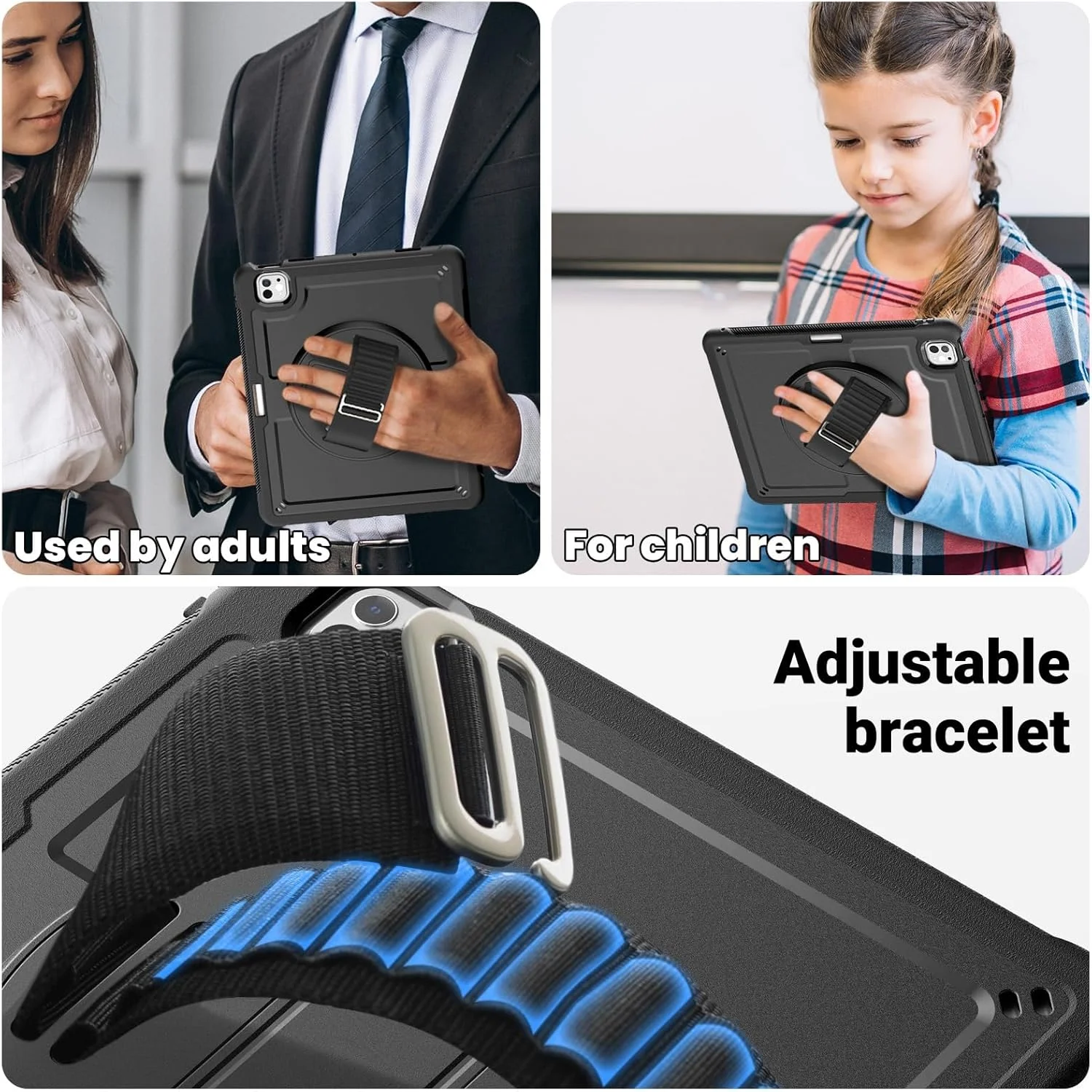 کاور محافظ آیپد پرو ۱۳ اینچ Next Plug مدل M4 (2024)، دارای بند دستی، محافظ صفحه نمایش، مناسب کودکان، دارای محافظت سه لایه، جای قلم و مداد، پایه قابل تنظیم با قابلیت بالا بردن صفحه نمایش و ضد ضربه کاور محافظ آیپد پرو ۱۳ اینچ Next Plug مدل M4 (2024)، دارای بند دستی، محافظ صفحه نمایش، مناسب کودکان، دارای محافظت سه لایه، جای قلم و مداد، پایه قابل تنظیم با قابلیت بالا بردن صفحه نمایش و ضد ضربه