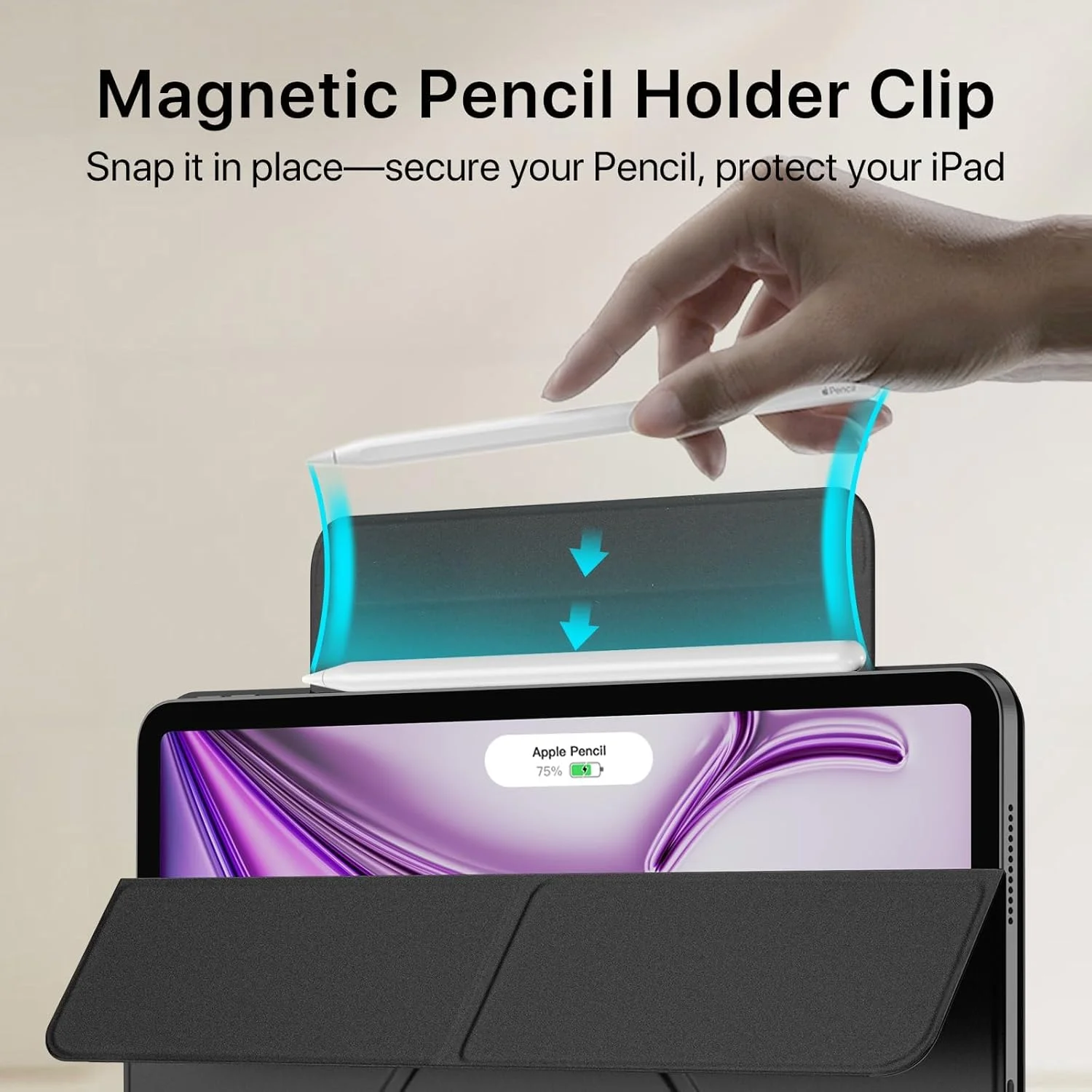 Case For iPad Air 11 Inch (M2, 2024), Azonee Magnetic Stand Case for iPad Air 6th/5th/4th Generation with Hidden Pencil Holder, Adjustable Angles, Durable Protection Case For iPad Air 11 Inch (M2, 2024), Azonee Magnetic Stand Case for iPad Air 6th/5th/4th Generation with Hidden Pencil Holder, Adjustable Angles, Durable Protection