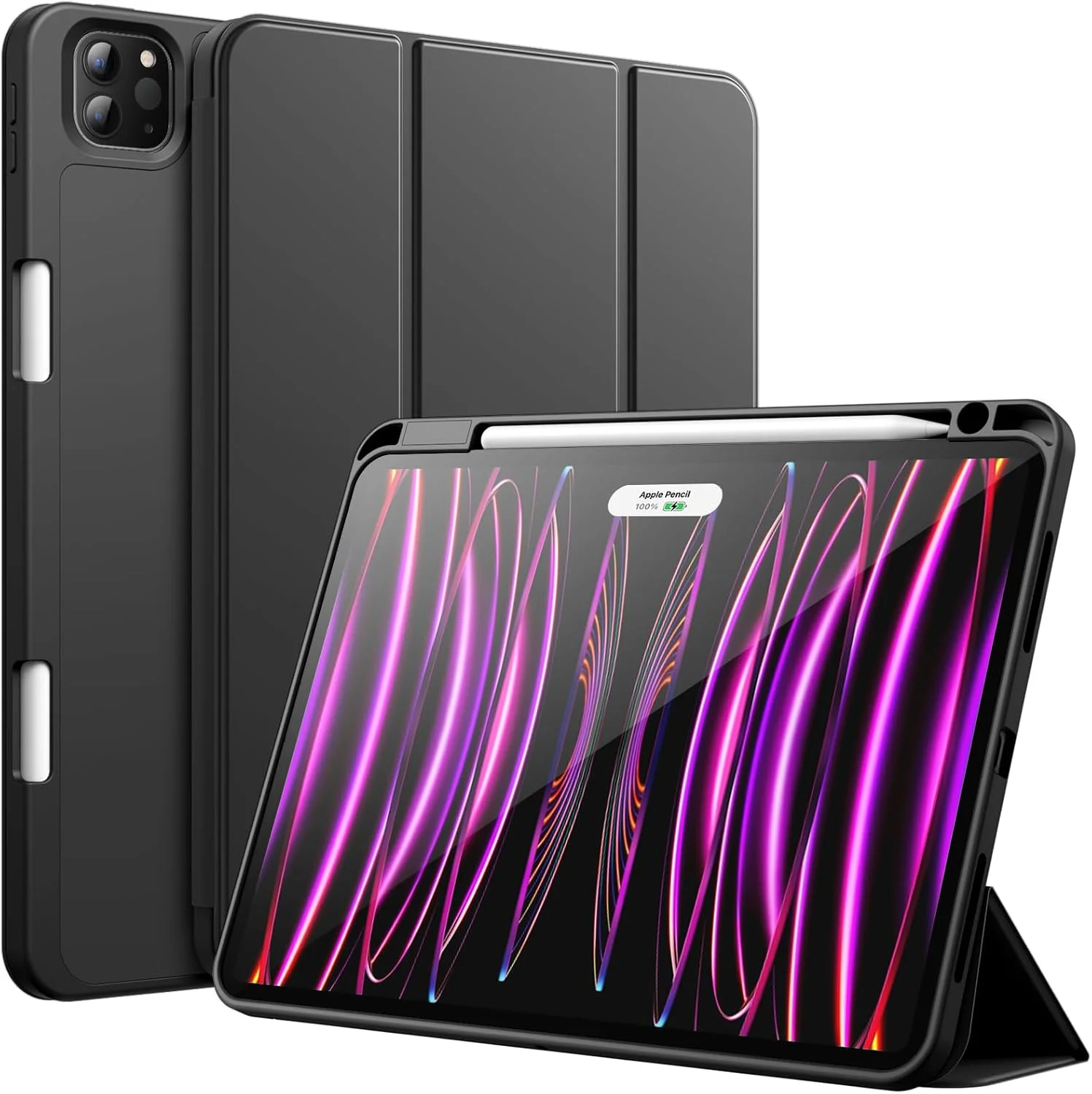 کاور JETech برای آیپد پرو 11 اینچ (مدل 2022/2021/2020) با جای قلم، پشتیبانی از شارژ قلم نسل 2، کاور باریک تبلت با پشت TPU نرم، بیدار/خواب خودکار (مشکی) کاور JETech برای آیپد پرو 11 اینچ (مدل 2022/2021/2020) با جای قلم، پشتیبانی از شارژ قلم نسل 2، کاور باریک تبلت با پشت TPU نرم، بیدار/خواب خودکار (مشکی)
