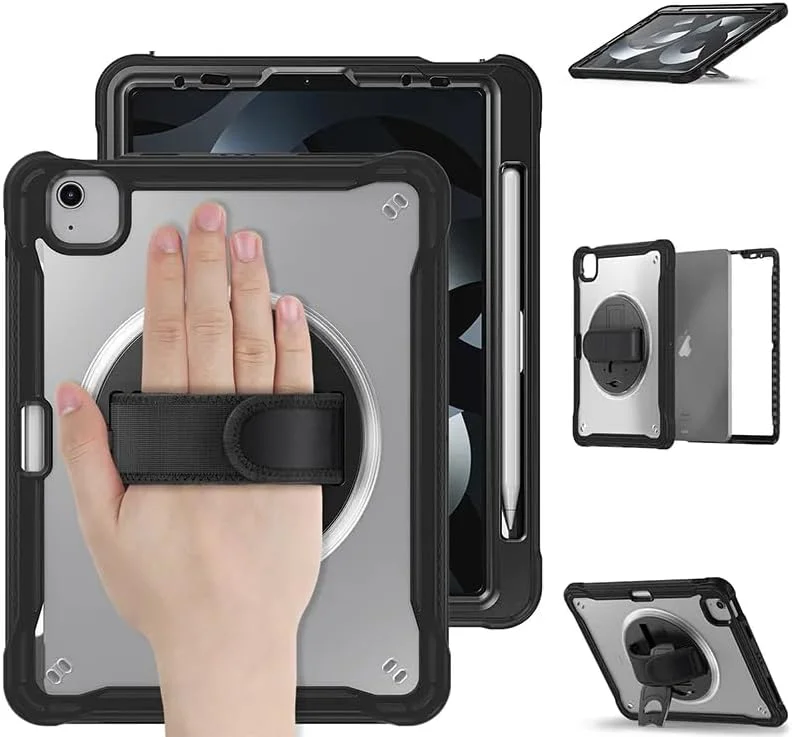 کاور محافظ آیپد نسل 10 مدل Next Plug® با بند دستی، محافظ صفحه نمایش، مناسب کودکان، با محافظت 3 لایه و جای قلم برای آیپد ایر 10 و 11 اینچی نسل 10.9/11 اینچی 2022 کاور محافظ آیپد نسل 10 مدل Next Plug® با بند دستی، محافظ صفحه نمایش، مناسب کودکان، با محافظت 3 لایه و جای قلم برای آیپد ایر 10 و 11 اینچی نسل 10.9/11 اینچی 2022