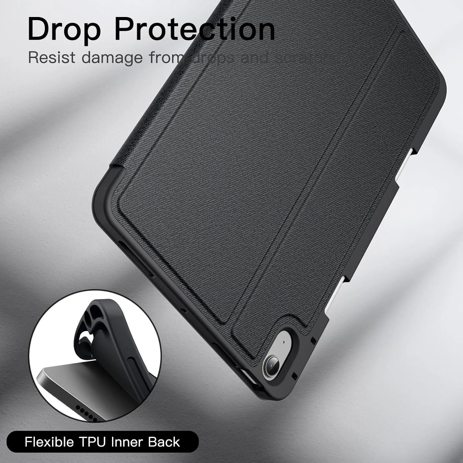 کاور JETech برای آیپد ایر 11 اینچی M3/M2 (2025/2024)، آیپد ایر 5/4 (2022/2020 نسل پنجم/چهارم 10.9 اینچی) با جای قلم، کاور محافظ تبلت باریک با قابلیت استند، زاویه دید چندگانه (مشکی) کاور JETech برای آیپد ایر 11 اینچی M3/M2 (2025/2024)، آیپد ایر 5/4 (2022/2020 نسل پنجم/چهارم 10.9 اینچی) با جای قلم، کاور محافظ تبلت باریک با قابلیت استند، زاویه دید چندگانه (مشکی)