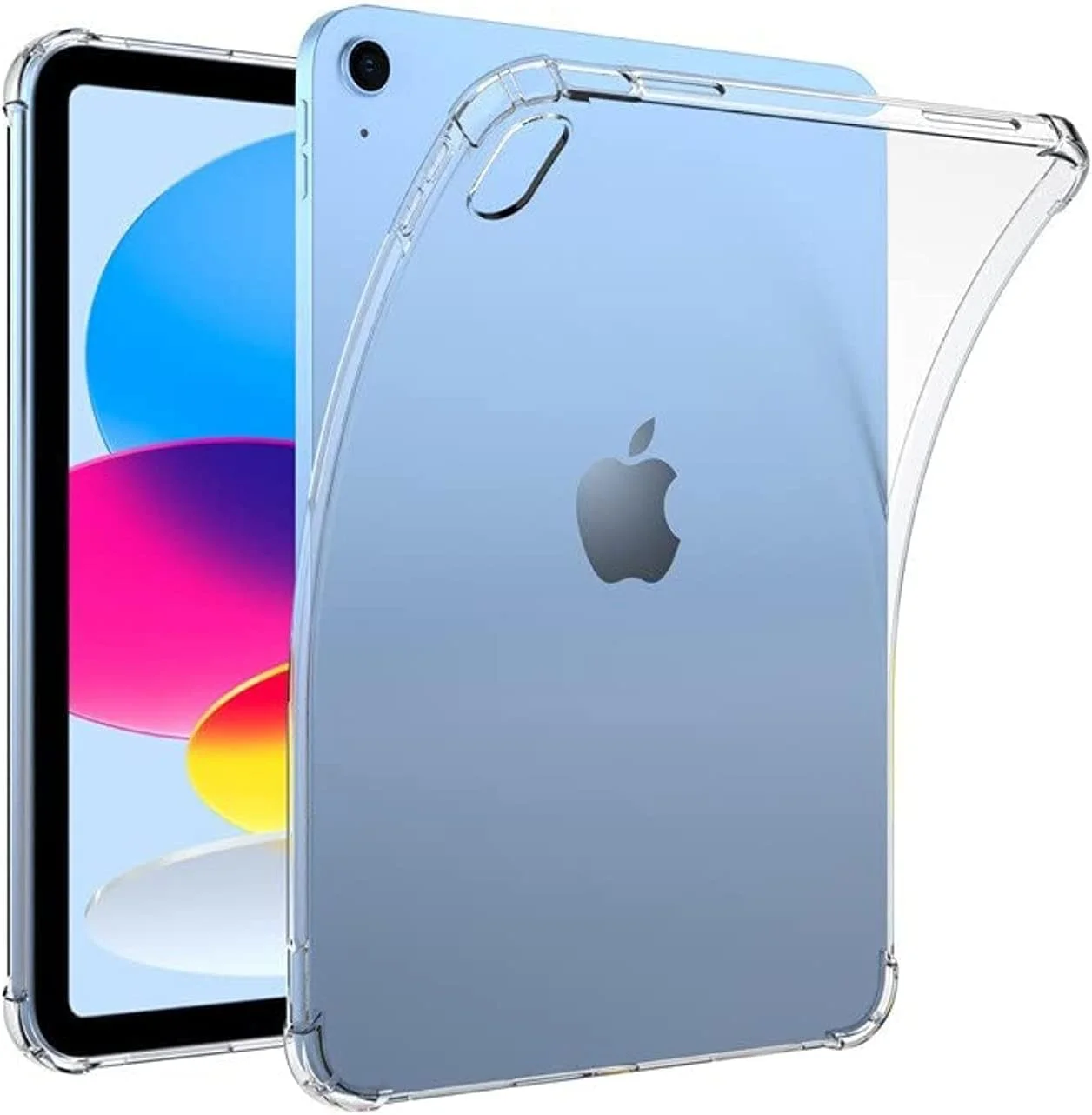 Al-HuTrusHi Clear Case Cover Compatible with iPad (A16) 11th/10th Generation (2025/2022), Slim Lightweight Transparent Soft Cover with Soft Silicone Raised Edge for iPad A16 / 10 th 10.9" - Clear Al-HuTrusHi Clear Case Cover Compatible with iPad (A16) 11th/10th Generation (2025/2022), Slim Lightweight Transparent Soft Cover with Soft Silicone Raised Edge for iPad A16 / 10 th 10.9" - Clear