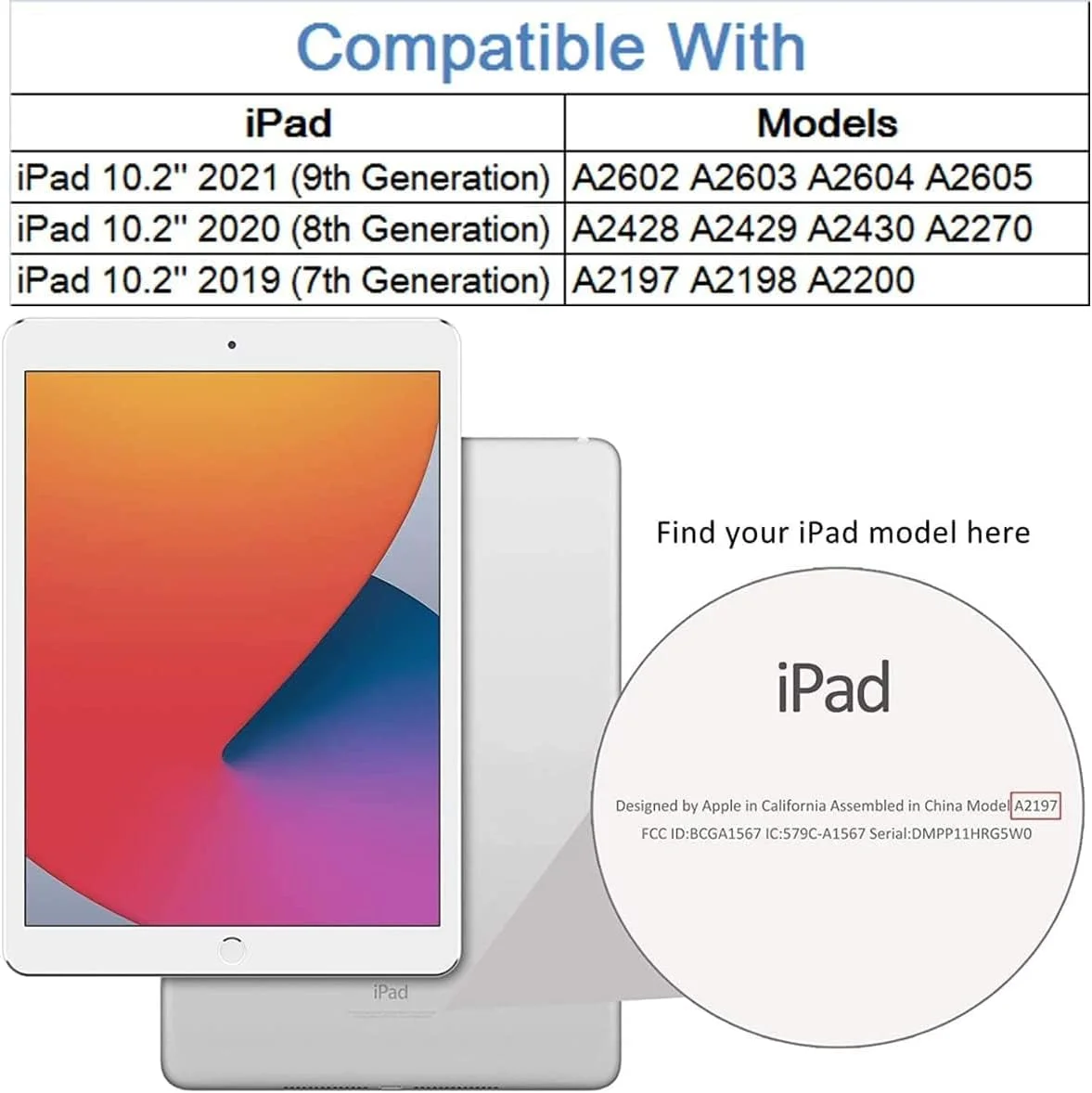 کیف تبلت تاپ وین مناسب آیپد نسل 9/8/7 طرح تاج نگین دار، شیک و زیبا، چرم مصنوعی PU، دارای حالت استند و قابلیت خواب/بیدار شدن خودکار، ضد ضربه، مناسب برای آیپد 10.2 اینچ 2021/2020/2019 (صورتی)