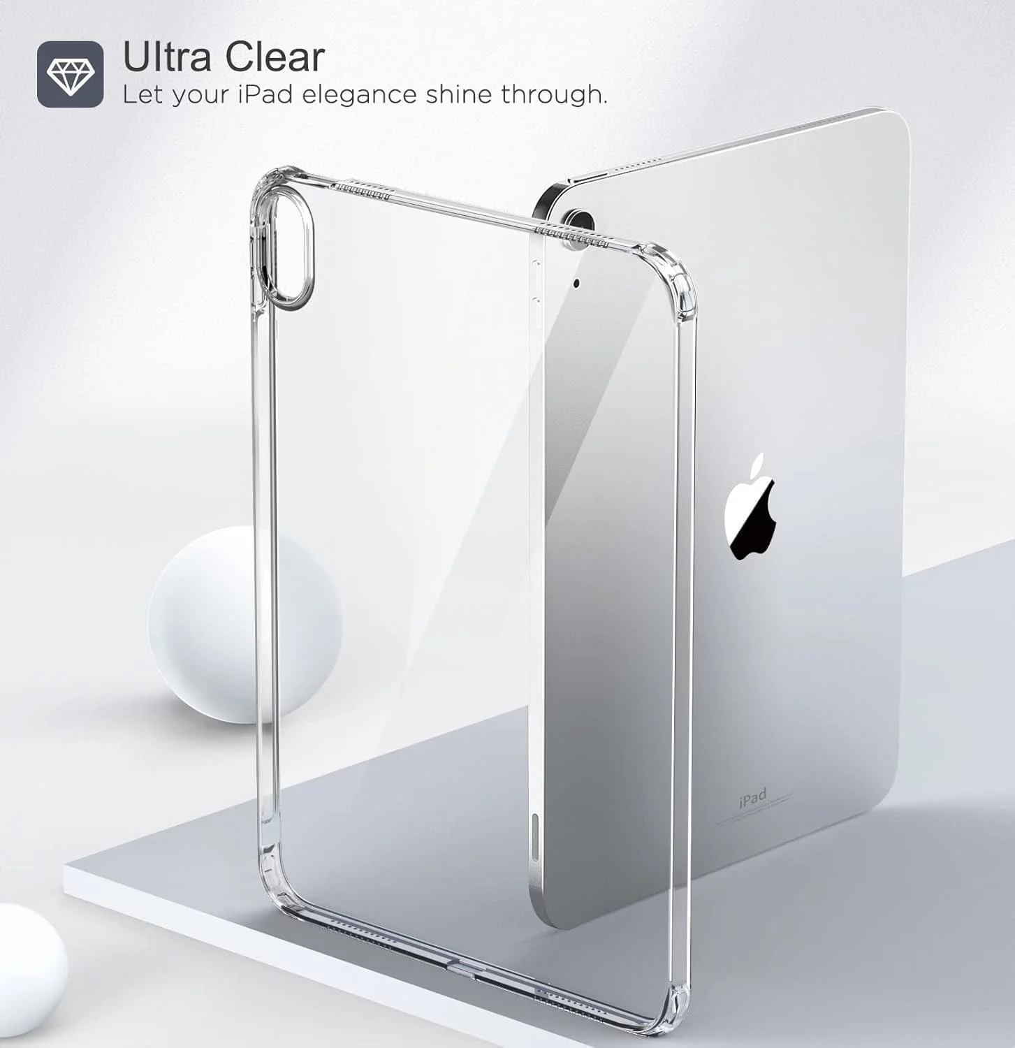 کاور آیپد A16 نسل 11 اینچی 11 اینچ 2025 / آیپد نسل 10 اینچی 10.9 اینچ 2022، محافظ باریک و شفاف TPU [پشتیبانی از Touch ID و شارژ Apple Pencil Pro]، شفاف