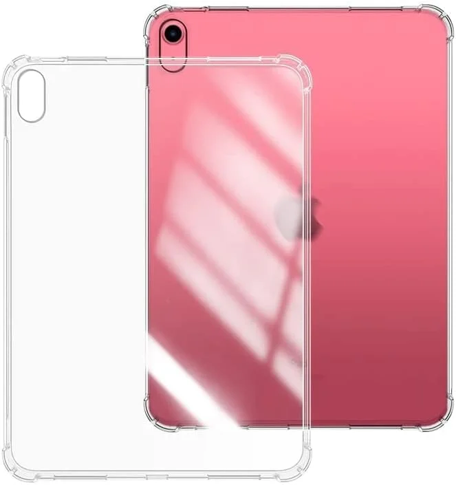 Al-HuTrusHi Clear Case Cover Compatible with iPad (A16) 11th/10th Generation (2025/2022), Slim Lightweight Transparent Soft Cover with Soft Silicone Raised Edge for iPad A16 / 10 th 10.9" - Clear Al-HuTrusHi Clear Case Cover Compatible with iPad (A16) 11th/10th Generation (2025/2022), Slim Lightweight Transparent Soft Cover with Soft Silicone Raised Edge for iPad A16 / 10 th 10.9" - Clear