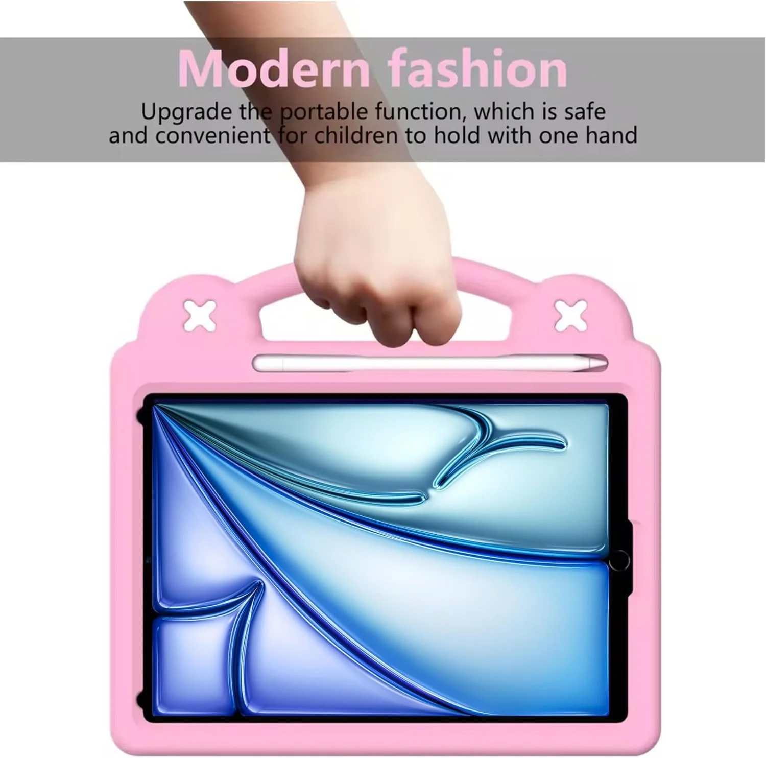 کیف تبلت کودکانه Lukione سازگار با Apple iPad Air 11 اینچی M3 2025 (11 اینچ)، کاور محافظ سبک و ضد ضربه با پایه دسته دار، طراحی زیبا و DIY (صورتی) کیف تبلت کودکانه Lukione سازگار با Apple iPad Air 11 اینچی M3 2025 (11 اینچ)، کاور محافظ سبک و ضد ضربه با پایه دسته دار، طراحی زیبا و DIY (صورتی)