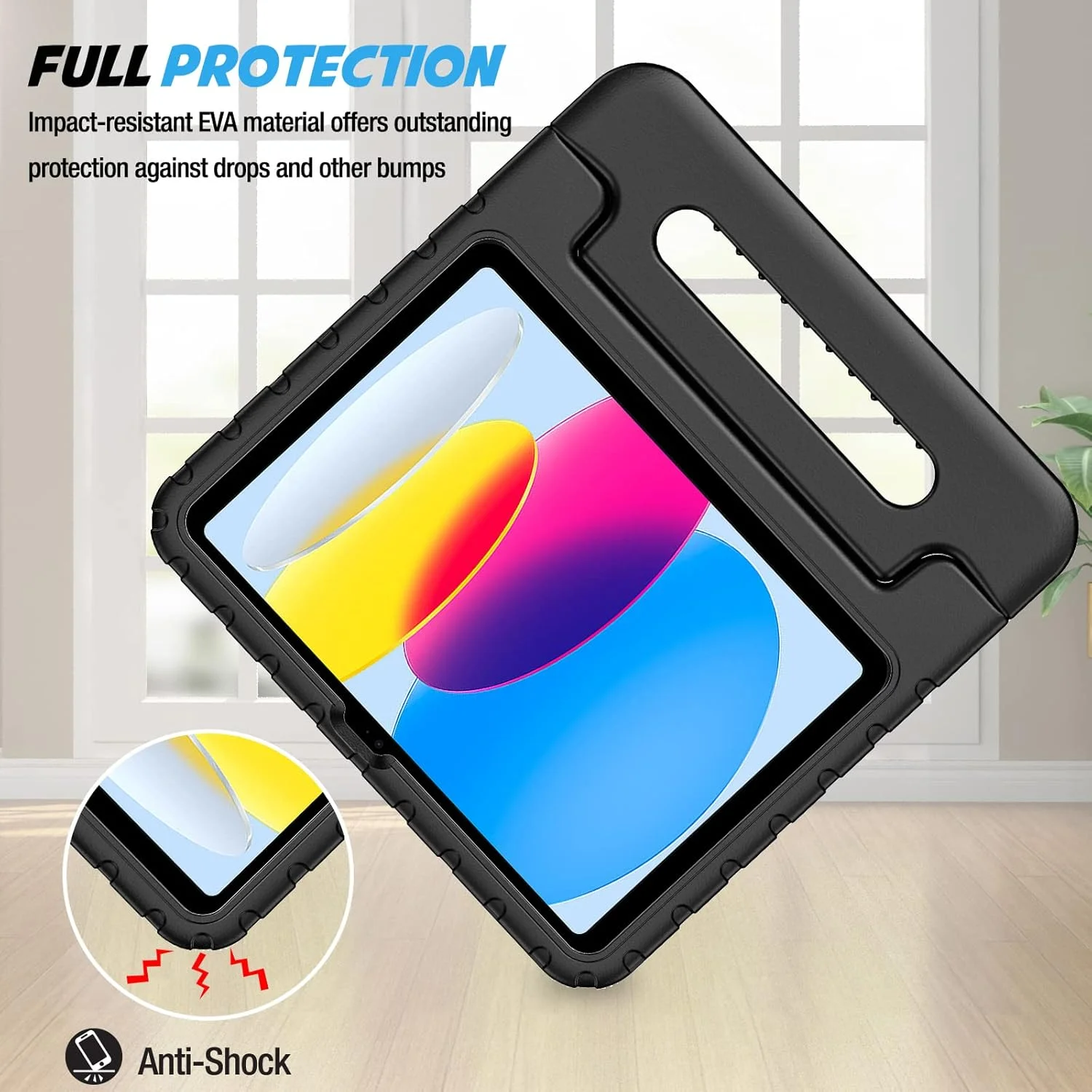 کاور محافظ کودکانه پروکیس برای آیپد نسل 11 مدل A16 سال 2025 / آیپد نسل 10 سال 2022 به همراه جای قلم، کاور سبک و ضد ضربه آیپد 11/10 با دسته تاشو و استند برای کودکان - مشکی کاور محافظ کودکانه پروکیس برای آیپد نسل 11 مدل A16 سال 2025 / آیپد نسل 10 سال 2022 به همراه جای قلم، کاور سبک و ضد ضربه آیپد 11/10 با دسته تاشو و استند برای کودکان - مشکی