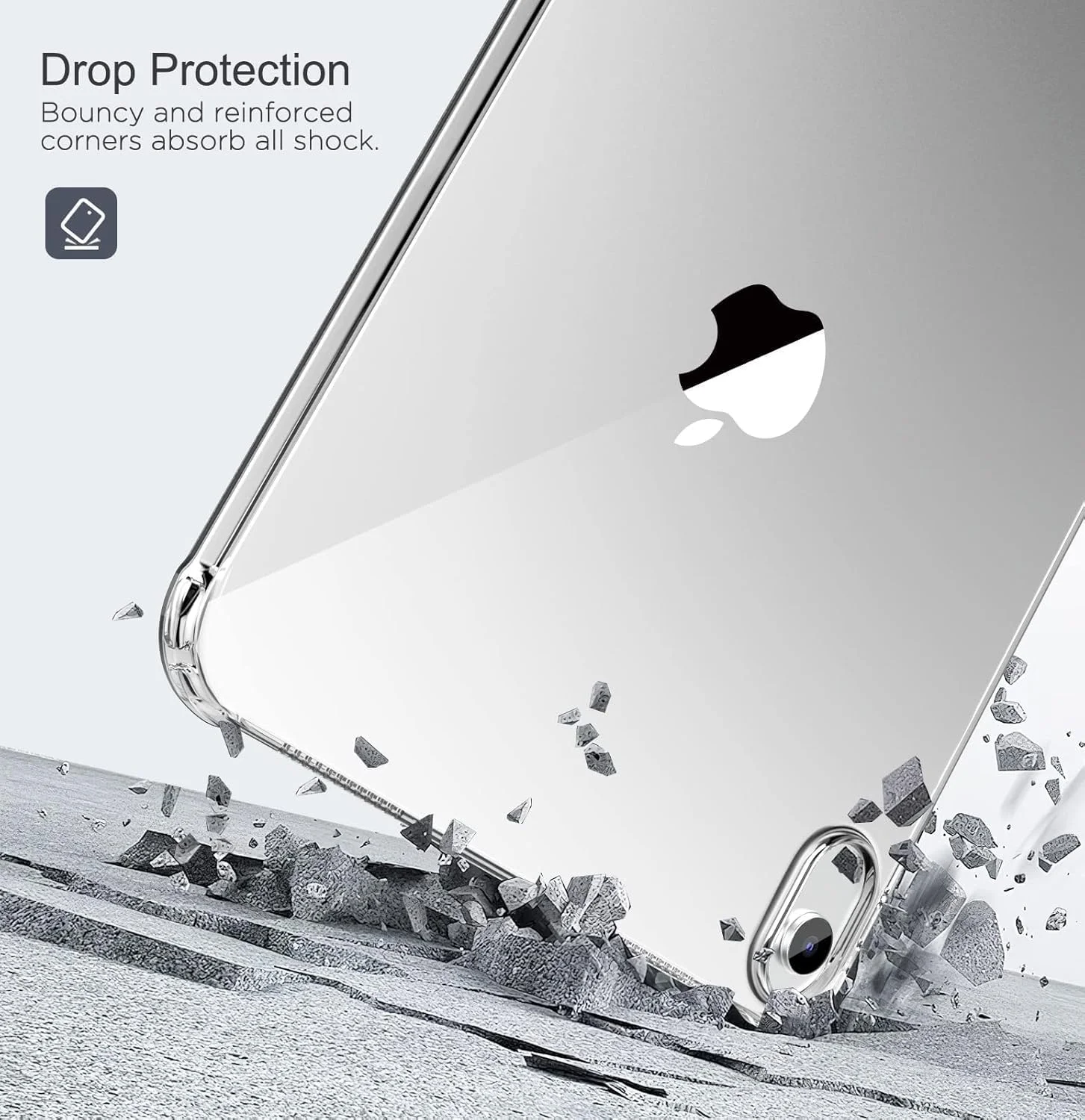 کاور آیپد A16 نسل 11 اینچی 11 اینچ 2025 / آیپد نسل 10 اینچی 10.9 اینچ 2022، محافظ باریک و شفاف TPU [پشتیبانی از Touch ID و شارژ Apple Pencil Pro]، شفاف