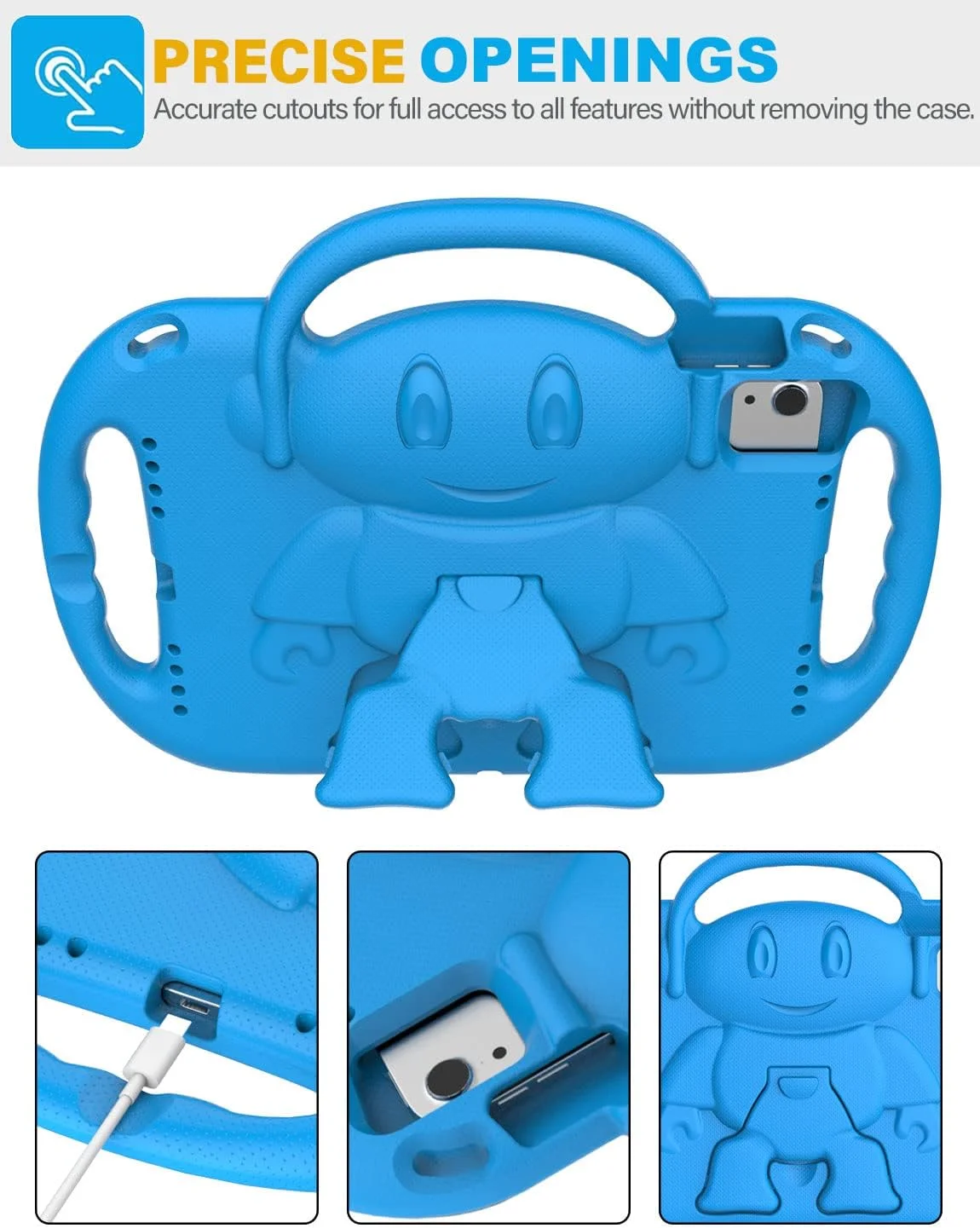 کیف کودکانه SUPLIK مناسب برای آیپد نسل 10 و ایر 11 اینچ (M2) 2024 و ایر نسل 5/4 10.9 اینچ و پرو 11، کیف بادوام و ضد ضربه با بند شانه ای، دسته و پایه برای تبلت های 10.9 و 11 اینچی اپل آیپد، آبی کیف کودکانه SUPLIK مناسب برای آیپد نسل 10 و ایر 11 اینچ (M2) 2024 و ایر نسل 5/4 10.9 اینچ و پرو 11، کیف بادوام و ضد ضربه با بند شانه ای، دسته و پایه برای تبلت های 10.9 و 11 اینچی اپل آیپد، آبی