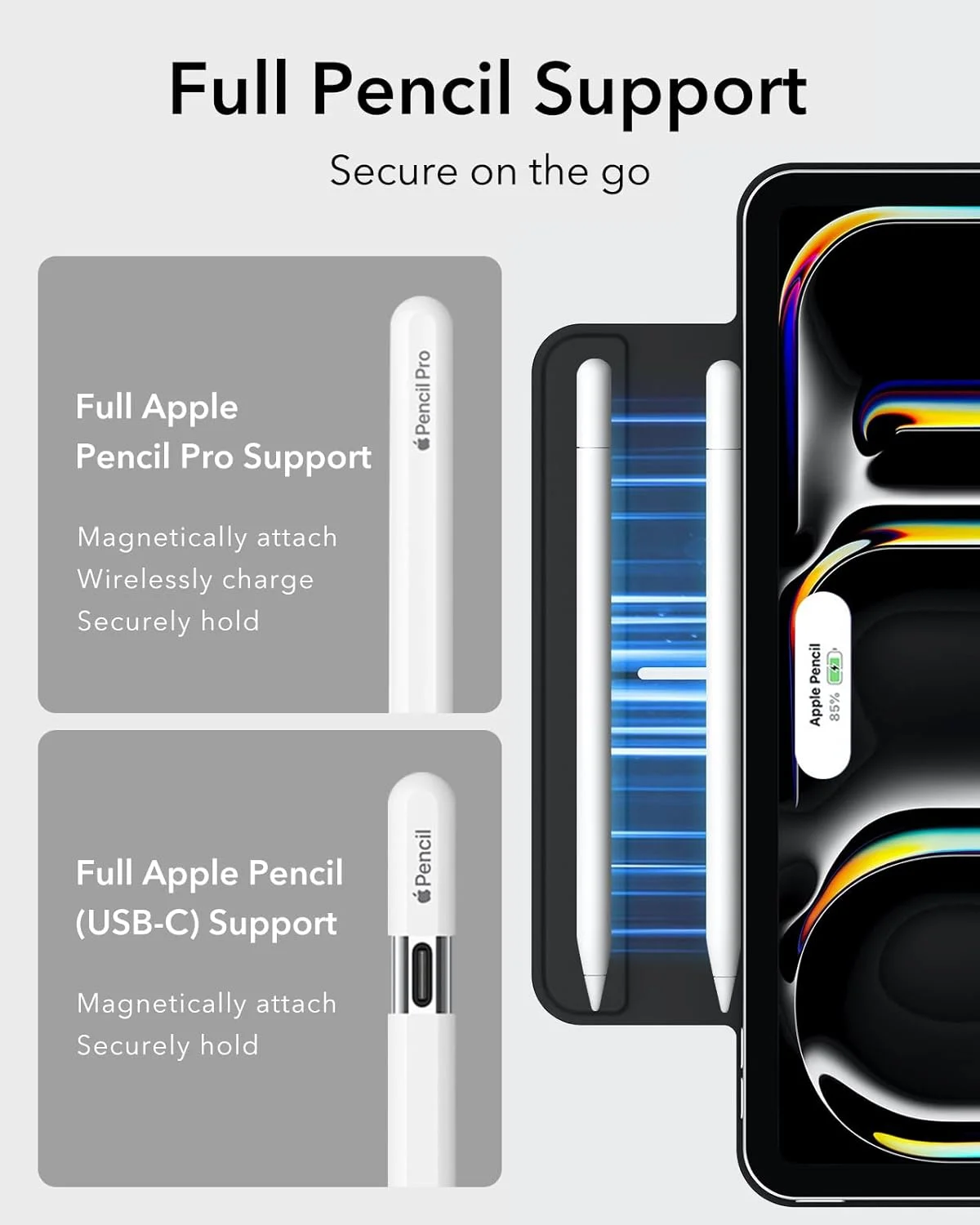 کاور آهنربایی قدرتمند ESR مناسب برای آیپد پرو ۱۳ اینچ M4 (2024)، کاور باریک سه لایه تاشو، پشتیبانی از قلم Pencil Pro و Pencil (USB-C)، قابلیت بیدار شدن/خواب خودکار، محافظت بادوام، سری Rebound، مشکی کاور آهنربایی قدرتمند ESR مناسب برای آیپد پرو ۱۳ اینچ M4 (2024)، کاور باریک سه لایه تاشو، پشتیبانی از قلم Pencil Pro و Pencil (USB-C)، قابلیت بیدار شدن/خواب خودکار، محافظت بادوام، سری Rebound، مشکی