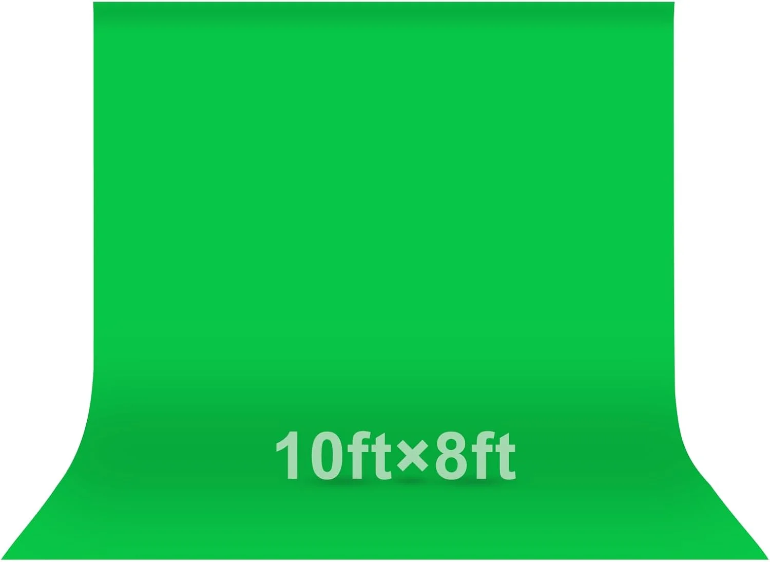 پرده سبز کروماکی ایمارت، 3x2.4 متر، پارچه پس زمینه سبز عکاسی مناسب استریم ویدیو یوتیوب و زوم، پارچه موسلین کروماکی کوچک با 4 گیره