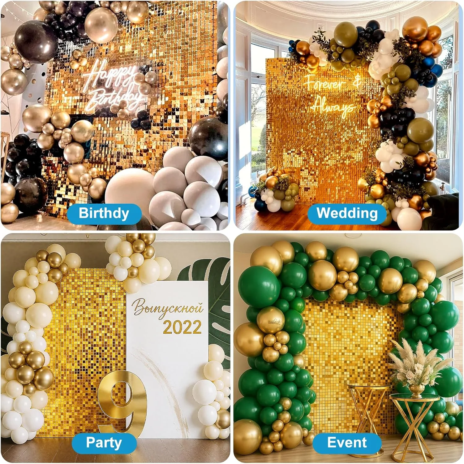 پس زمینه دیوار پولکی طلایی ایمارت، 12 عدد پنل پولکی سفارشی، پس زمینه تزئینات براق برای عروسی، جشن فارغ التحصیلی، تولد، ولنتاین، دیسکو، سالگرد پس زمینه دیوار پولکی طلایی ایمارت، 12 عدد پنل پولکی سفارشی، پس زمینه تزئینات براق برای عروسی، جشن فارغ التحصیلی، تولد، ولنتاین، دیسکو، سالگرد