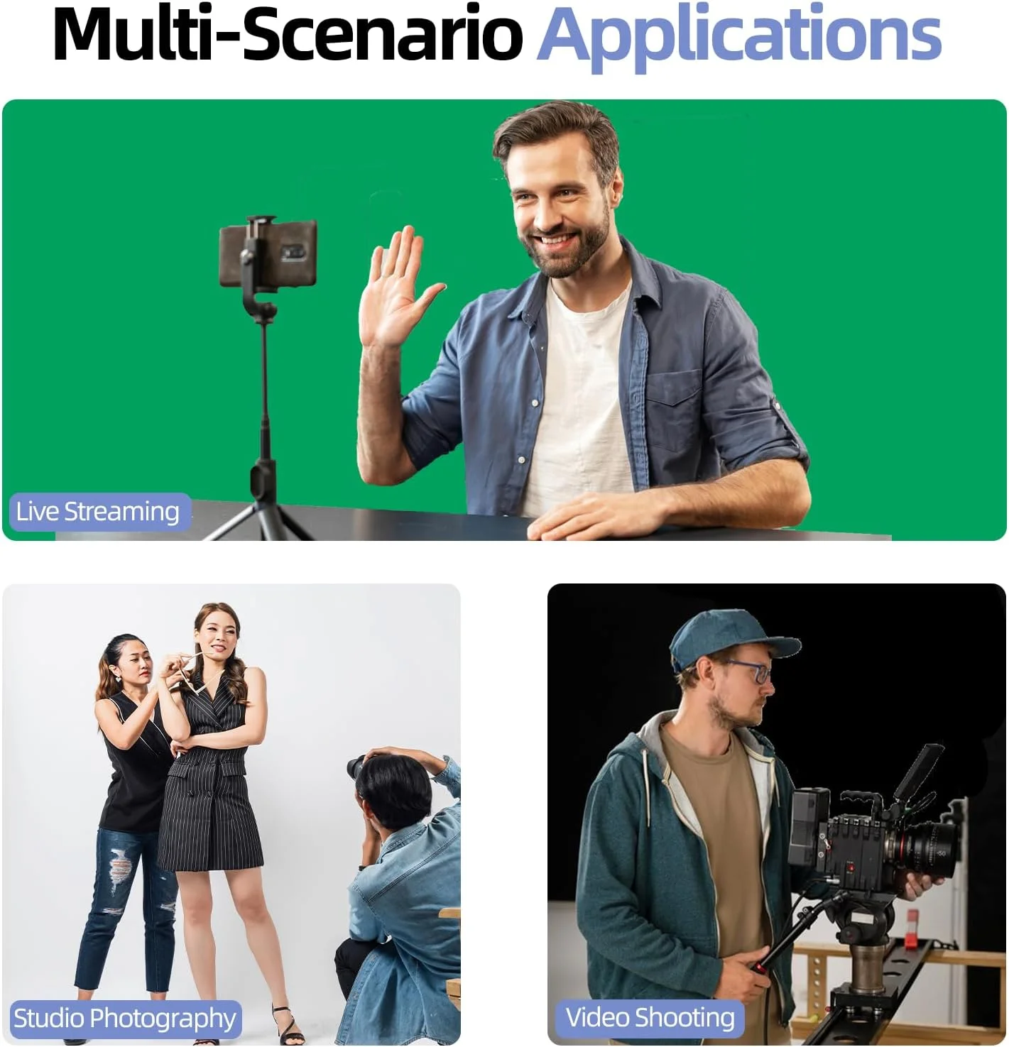 کیت پایه نگهدارنده پس زمینه استودیویی عکس و فیلم EMART، 2.6x3 متر، سیستم پشتیبانی عکاسی با 3 پس زمینه موسلین 100% پنبه (سیاه سفید سبز)