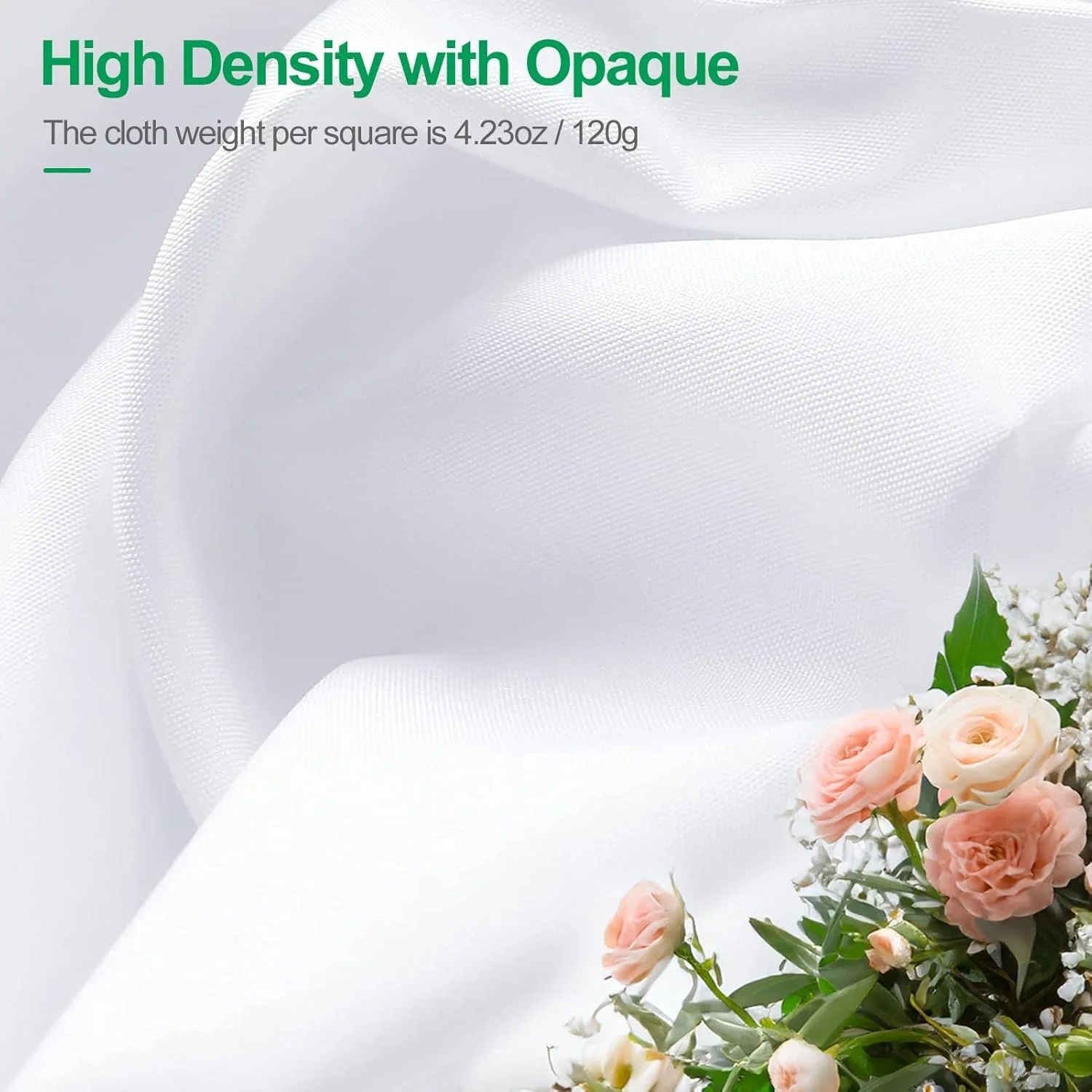 پرده پس زمینه سفید عکاسی ایمارت، 2.6x3 متر، مناسب برای استودیو، پرتره، مهمانی ها و فیلمبرداری