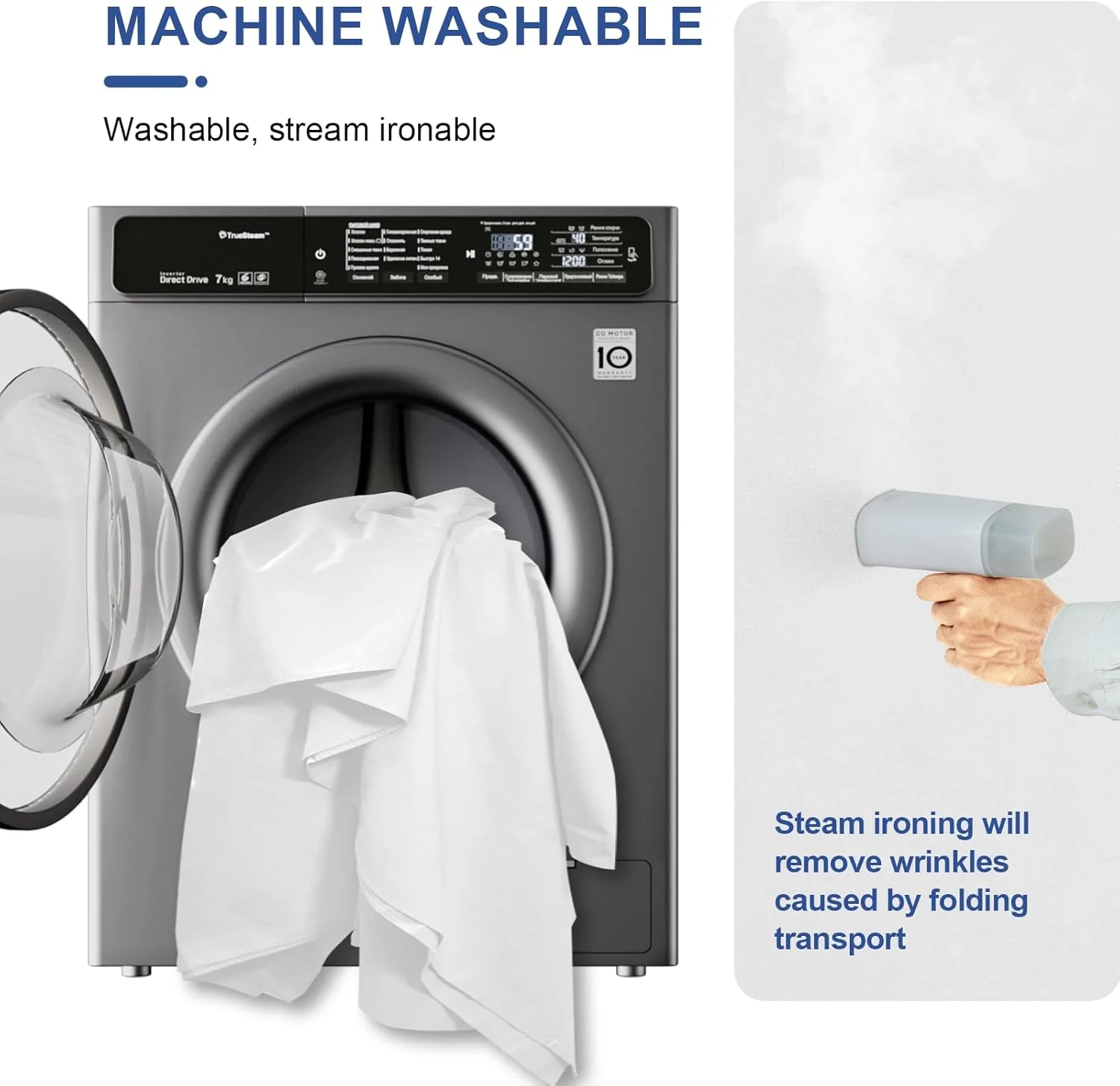 پرده پس زمینه سفید عکاسی ایمارت، 2.6x3 متر، مناسب برای استودیو، پرتره، مهمانی ها و فیلمبرداری