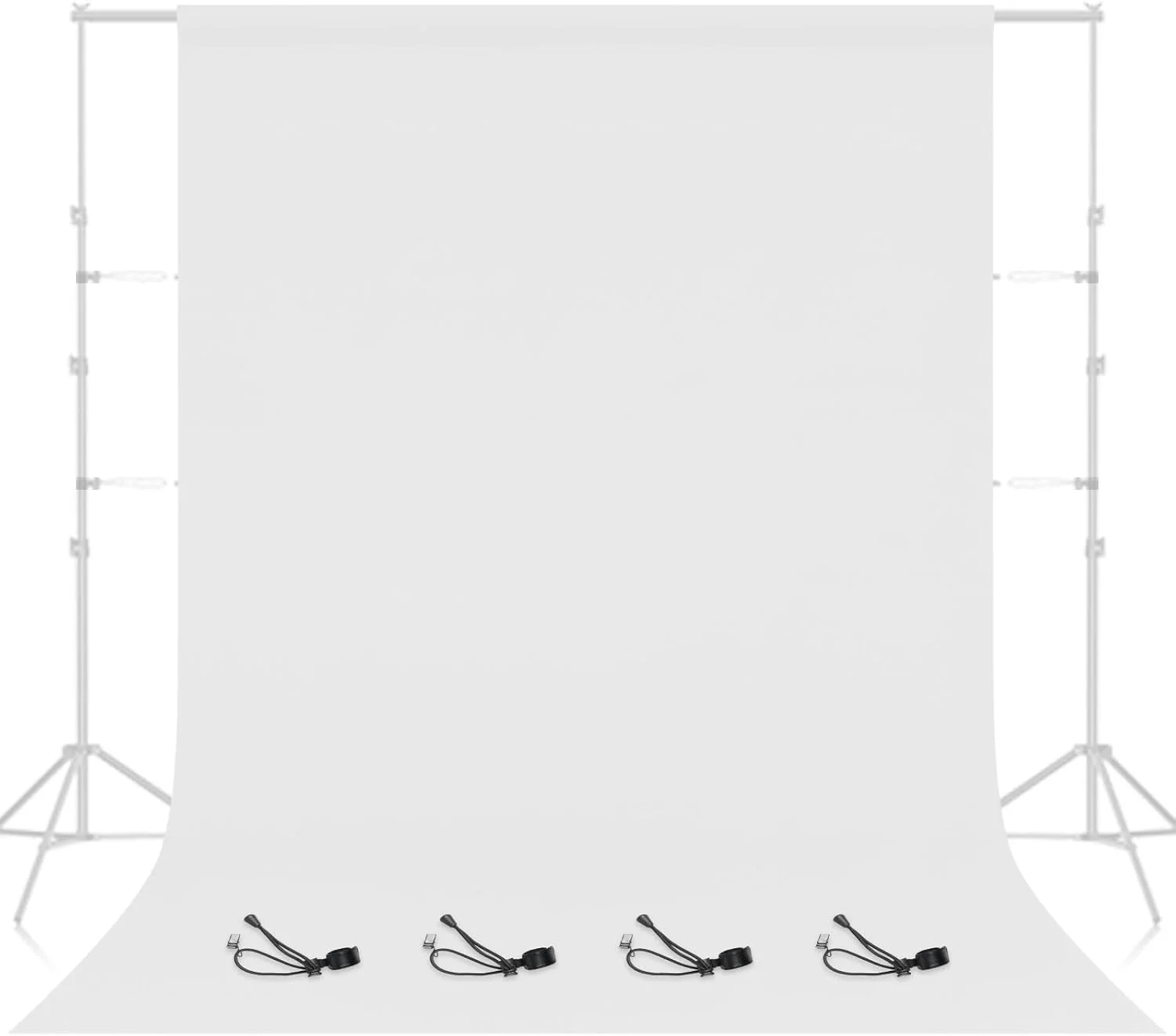 پس زمینه سفید عکاسی ایمارت 2.4x3 متری، پرده پس زمینه عکس مهمانی بزرگ، پارچه پلی استر قابل شستشو برای استودیو ویدئویی تولد و عکس های پرتره