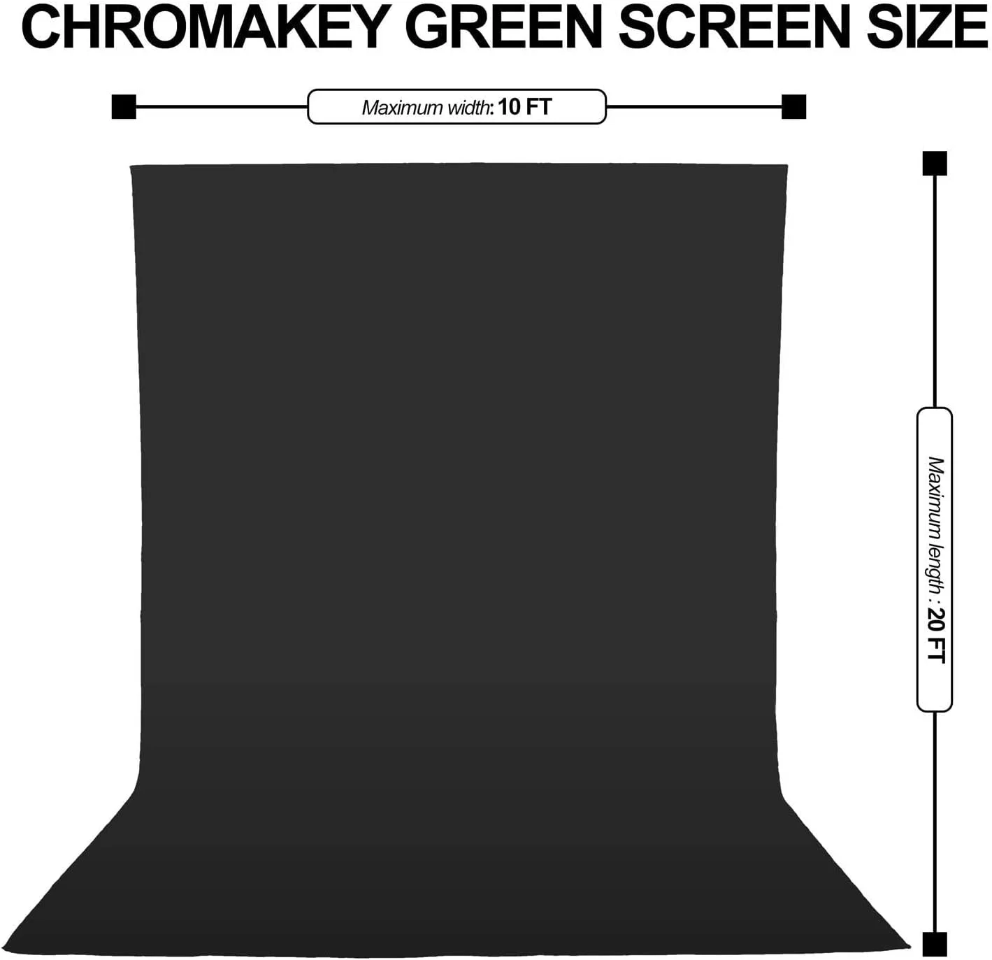 پس زمینه مشکی امارت 3x6 متر، پرده پس زمینه عکس برای عکاسی، پرده پس زمینه مهمانی، پارچه پلی استر برای استودیو فیلمبرداری و عکاسی پرتره