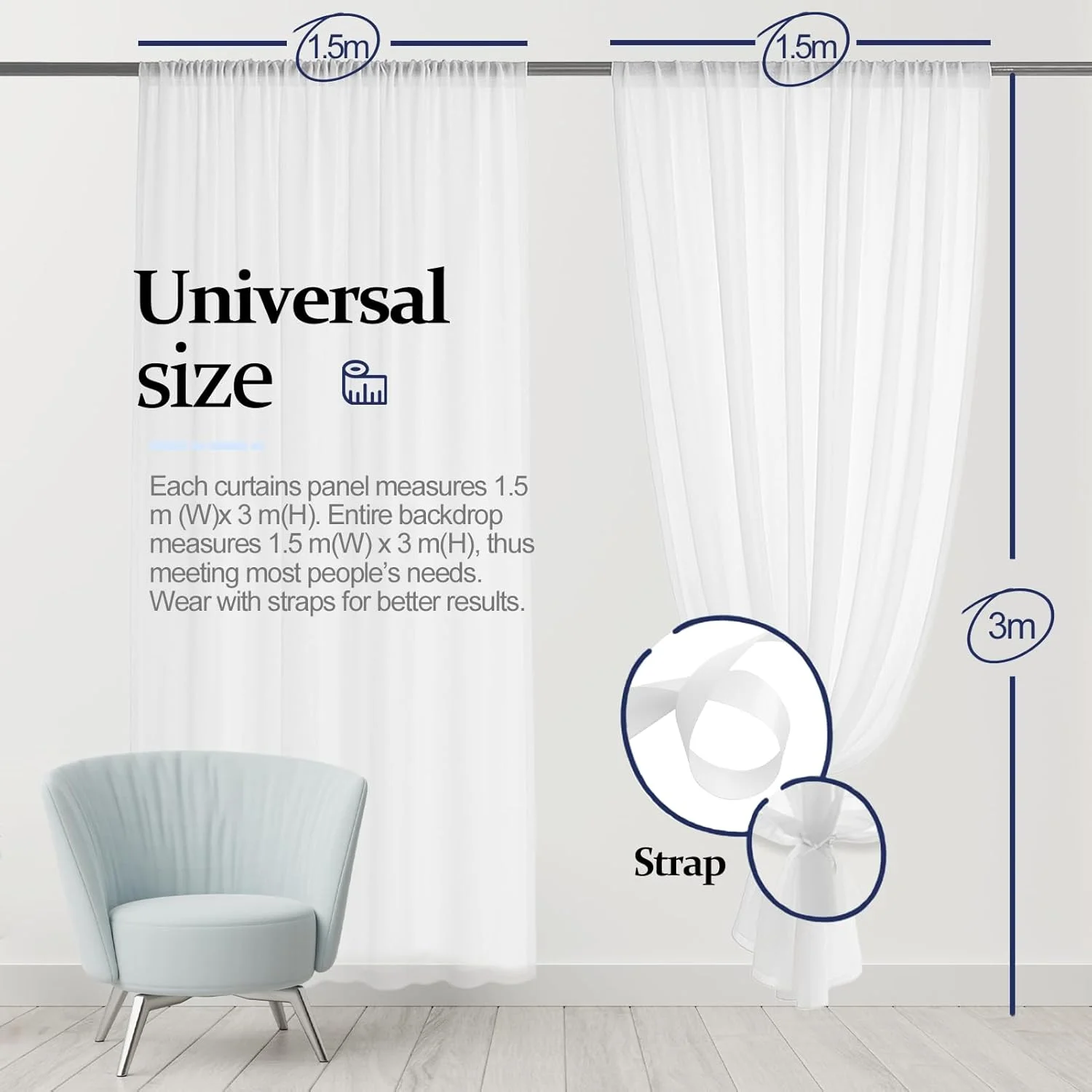 پرده پس زمینه بژ ایمارت، 1.5x3 متر، پارچه حریر برای تزئینات صحنه عروسی و مهمانی ها، پارچه پس زمینه نرم و لطیف برای عکاسی جشن تولد و نوزاد