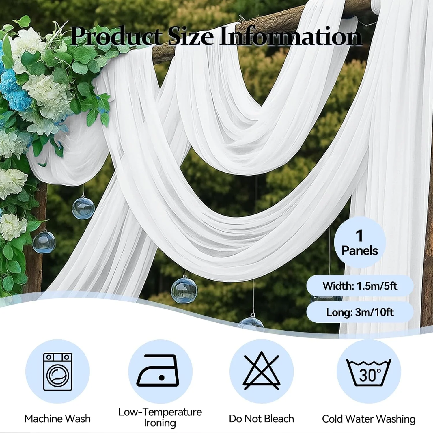 پرده پس زمینه بژ ایمارت، 1.5x3 متر، پارچه حریر برای تزئینات صحنه عروسی و مهمانی ها، پارچه پس زمینه نرم و لطیف برای عکاسی جشن تولد و نوزاد