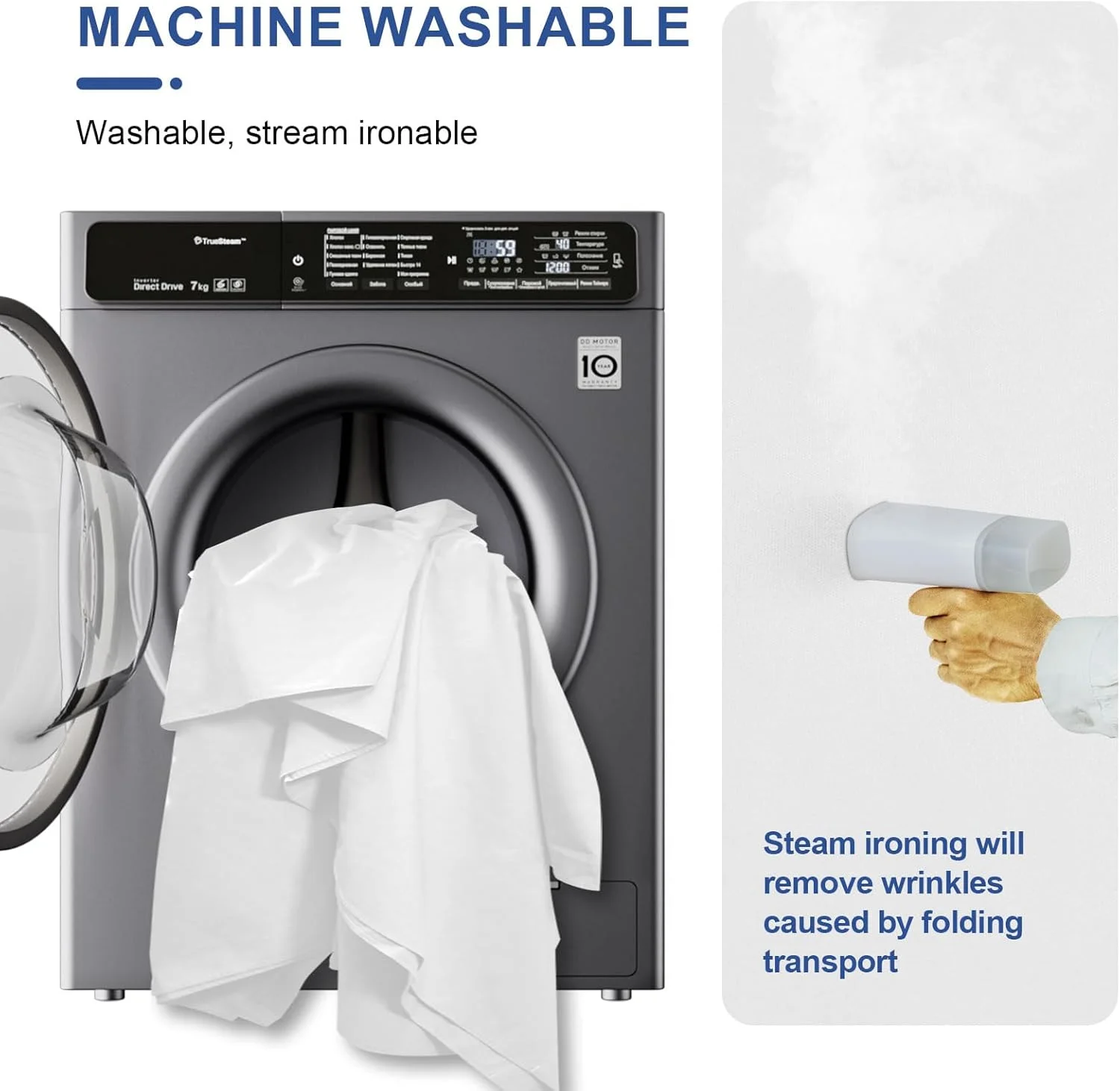 پس زمینه سفید عکاسی ایمارت 2.4x3 متری، پرده پس زمینه عکس مهمانی بزرگ، پارچه پلی استر قابل شستشو برای استودیو ویدئویی تولد و عکس های پرتره پس زمینه سفید عکاسی ایمارت 2.4x3 متری، پرده پس زمینه عکس مهمانی بزرگ، پارچه پلی استر قابل شستشو برای استودیو ویدئویی تولد و عکس های پرتره