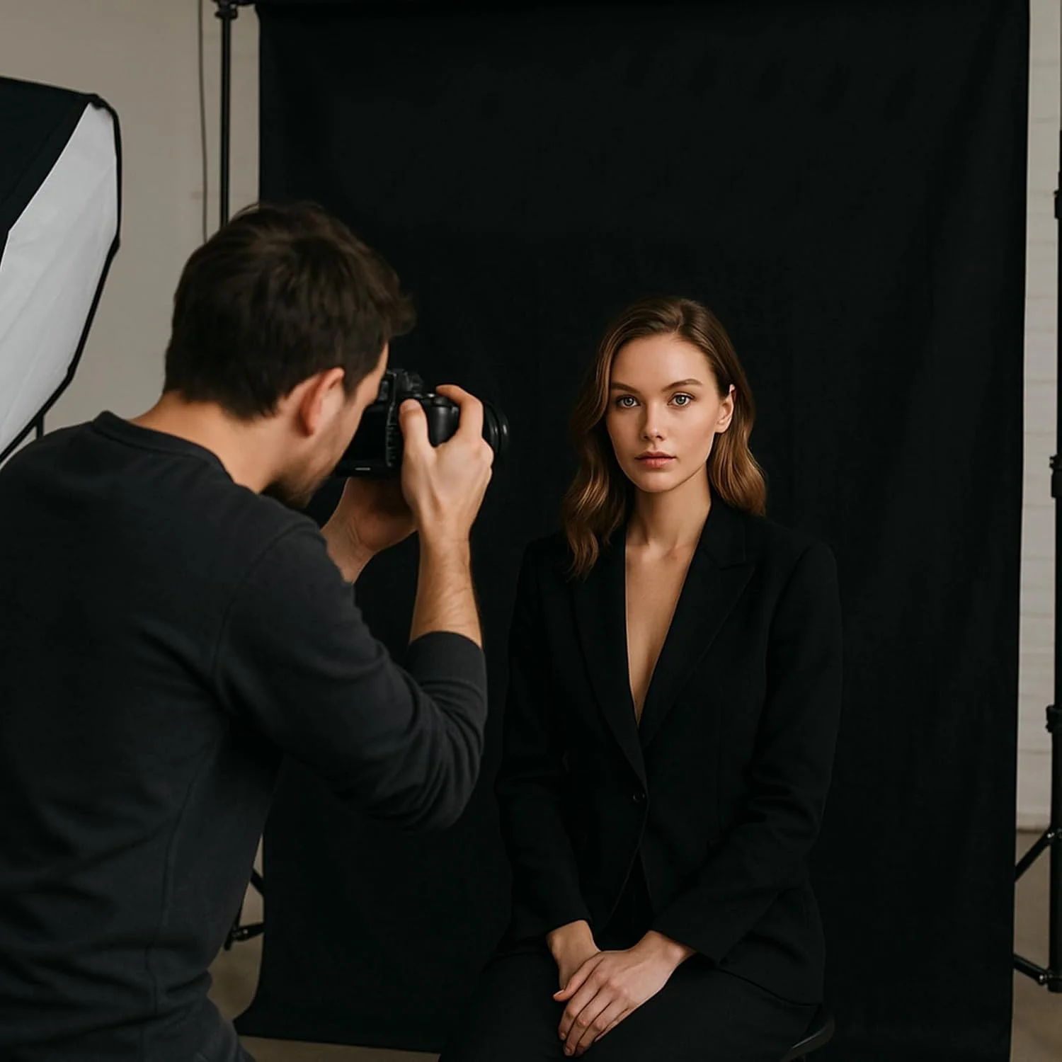 پس زمینه مشکی EMART ابعاد 2.4x3 متر، پرده پس زمینه عکس برای عکاسی، پارچه پس زمینه برای مهمانی ها، پرده، ورق پارچه پلی استر برای استودیو فیلمبرداری و عکاسی پرتره