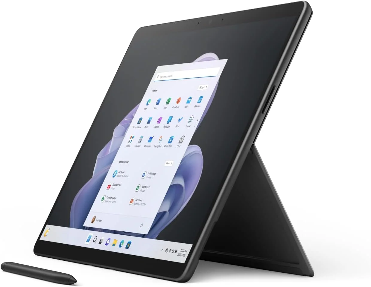 تبلت مایکروسافت Surface Pro 9 مدل 2 در 1 - 13 اینچی - مشکی - پردازنده Intel Core i7، رم 16 گیگابایتی، حافظه SSD 512 گیگابایتی - ویندوز 11 هوم - فقط دستگاه، دوشاخه UK، مدل 2022