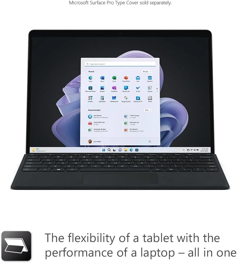 تبلت مایکروسافت Surface Pro 9 مدل 2 در 1 - 13 اینچی - مشکی - پردازنده Intel Core i7، رم 16 گیگابایتی، حافظه SSD 512 گیگابایتی - ویندوز 11 هوم - فقط دستگاه، دوشاخه UK، مدل 2022 تبلت مایکروسافت Surface Pro 9 مدل 2 در 1 - 13 اینچی - مشکی - پردازنده Intel Core i7، رم 16 گیگابایتی، حافظه SSD 512 گیگابایتی - ویندوز 11 هوم - فقط دستگاه، دوشاخه UK، مدل 2022
