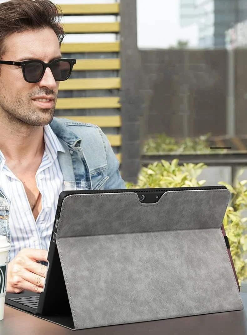 کیف محافظ تبلت مایکروسافت Surface Go 4/3/2/1، کاور مقاوم در برابر ضربه، سازگار با کاور کیبورد، فوق العاده نازک و سبک با قابلیت دفع حرارت (مشکی، مایکروسافت Surface Go 4/3/2/1) کیف محافظ تبلت مایکروسافت Surface Go 4/3/2/1، کاور مقاوم در برابر ضربه، سازگار با کاور کیبورد، فوق العاده نازک و سبک با قابلیت دفع حرارت (مشکی، مایکروسافت Surface Go 4/3/2/1)