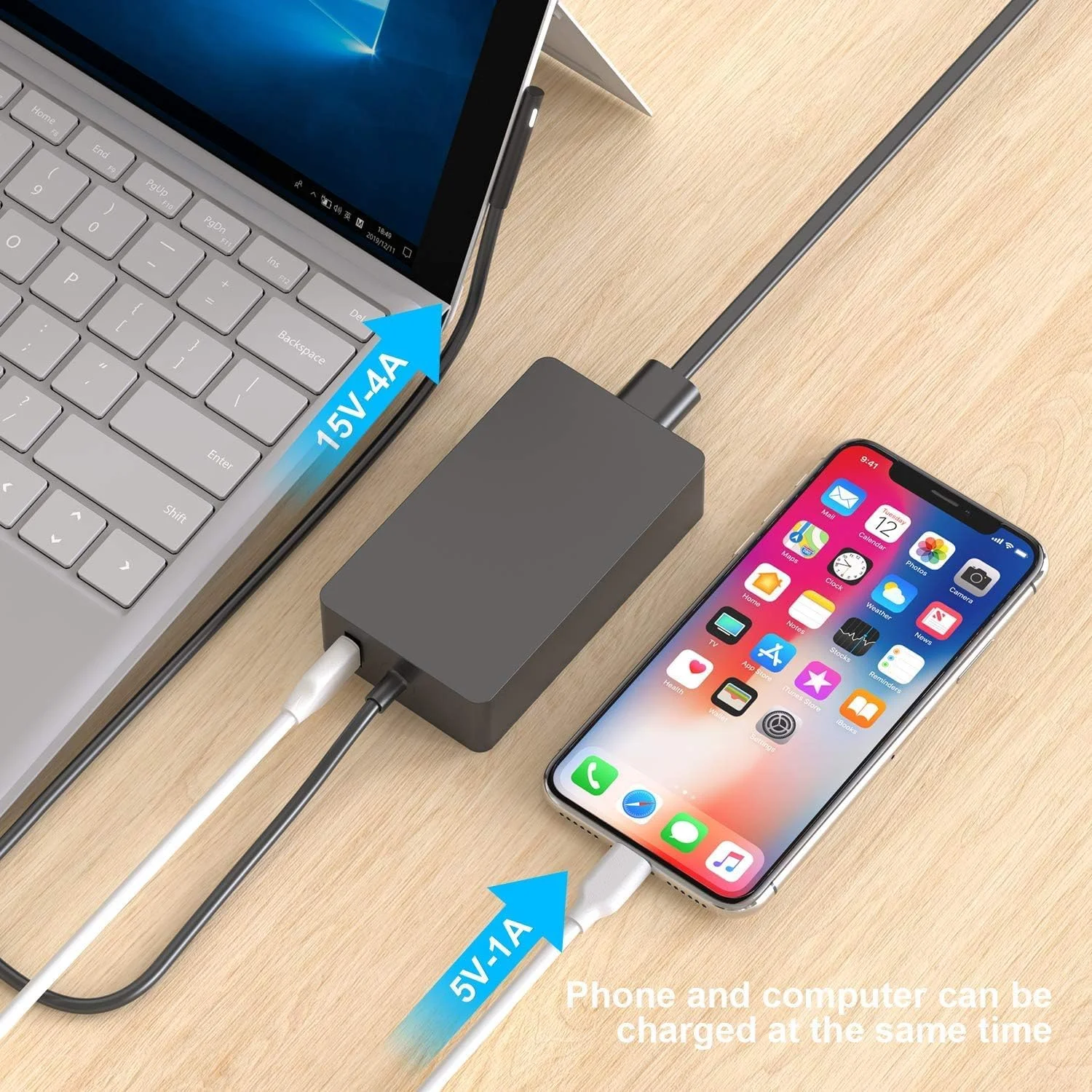 شارژر 65 واتی سرفیس پرو برای Microsoft Surface Pro 9, 8, 7+, 7, 6, 5, 4, 3, X، ویندوز Surface Laptop 5, 4, 3, 2, 1، تبلت Surface Go، Surface Book 3, 2, 1، پشتیبانی از 44W, 36W شارژر 65 واتی سرفیس پرو برای Microsoft Surface Pro 9, 8, 7+, 7, 6, 5, 4, 3, X، ویندوز Surface Laptop 5, 4, 3, 2, 1، تبلت Surface Go، Surface Book 3, 2, 1، پشتیبانی از 44W, 36W