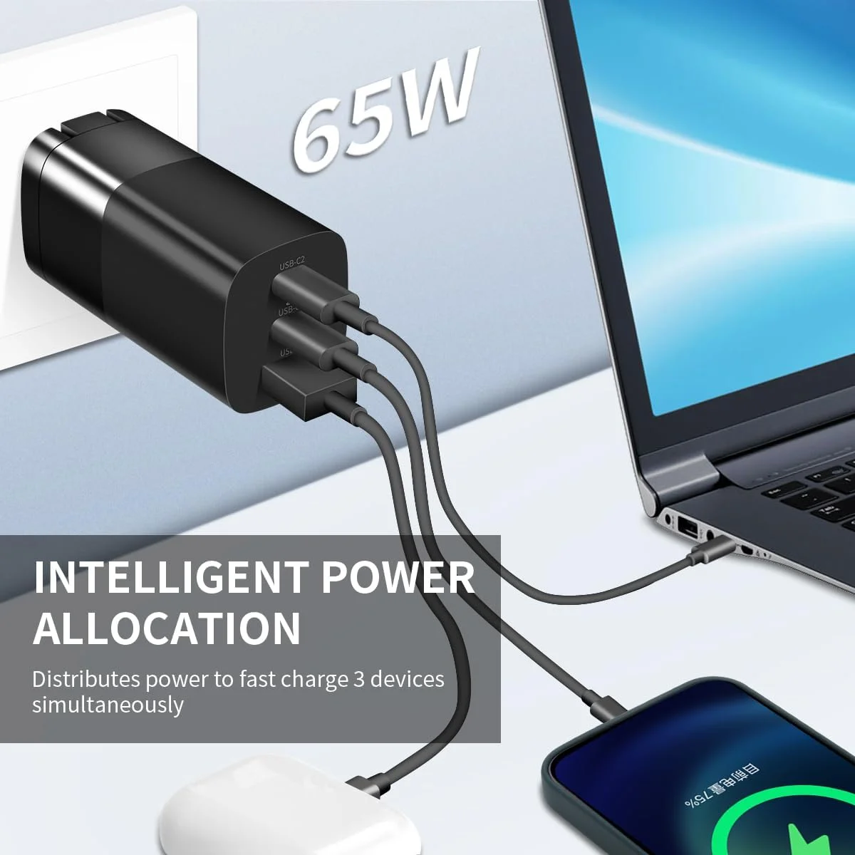 شارژر 65 واتی USB C GaN Sisyphy برای تبلت های Surface، شارژر GaNk با کابل 6 فوتی نایلونی Surface به USB C، سازگار با Microsoft Surface Pro 10 7/6/5/4/3 Surface Go 4/3/2/1، مشکی، GaN-001US شارژر 65 واتی USB C GaN Sisyphy برای تبلت های Surface، شارژر GaNk با کابل 6 فوتی نایلونی Surface به USB C، سازگار با Microsoft Surface Pro 10 7/6/5/4/3 Surface Go 4/3/2/1، مشکی، GaN-001US