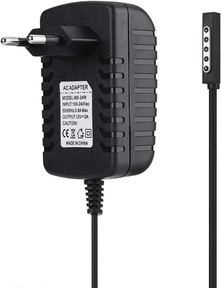 Diyeeni Tablet Charger with 12V 2A AC Adapter for Microsoft Surface RT/RT2 with US PlugUU.(EU Plug) Diyeeni Tablet Charger with 12V 2A AC Adapter for Microsoft Surface RT/RT2 with US PlugUU.(EU Plug)