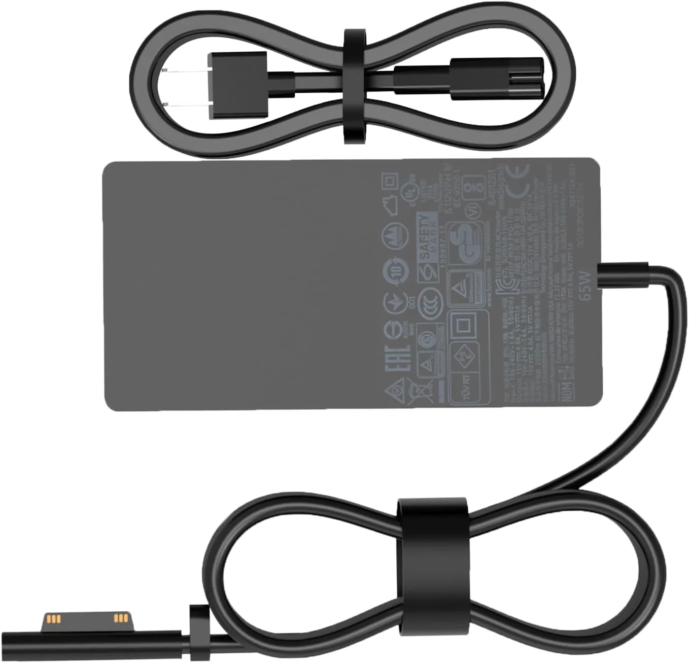 شارژر 65 واتی OAOMER Surface Pro مناسب برای Microsoft Surface Pro 9 8 7+ 7 6 5 4 3 X Surface Laptop 6 5 4 3 2 1 Surface Go 1 2 3 Surface Book 3 2 1 1866 1796 1800 Laptop