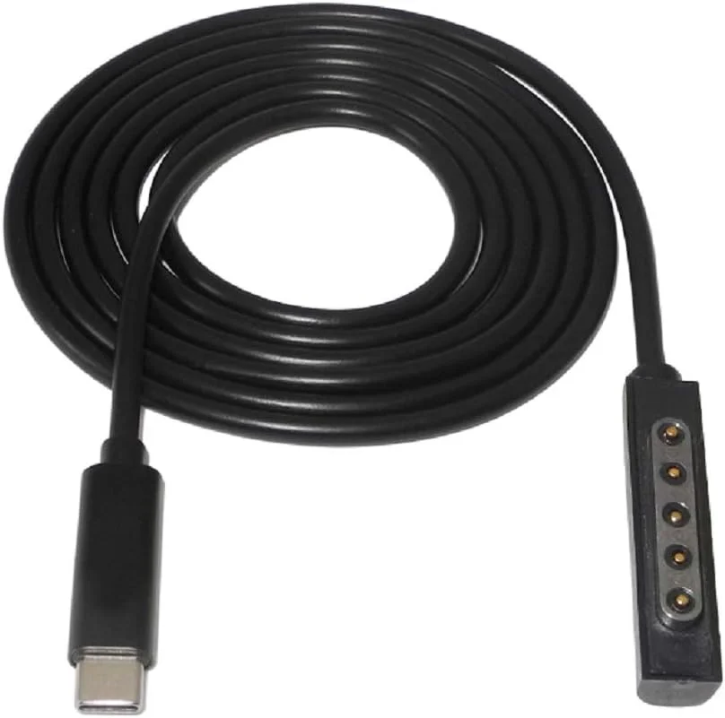 کابل شارژر منبع تغذیه USB-C Type-C نر AXIYIBZI با طول 1.5 متر برای تبلت Surface RT RT2 2 Pro Pro2 10.6 اینچی (Type-C به Suface RT RT2 Pro2)
