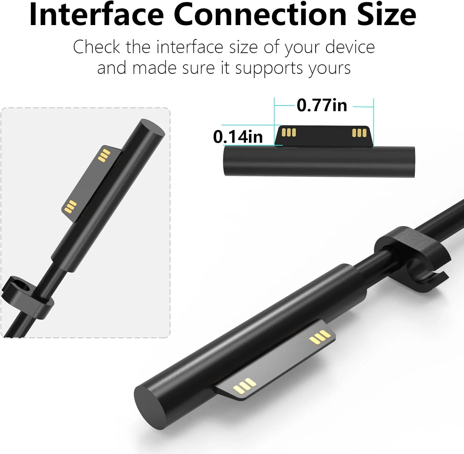 شارژر 65 واتی OAOMER Surface Pro مناسب برای Microsoft Surface Pro 9 8 7+ 7 6 5 4 3 X Surface Laptop 6 5 4 3 2 1 Surface Go 1 2 3 Surface Book 3 2 1 1866 1796 1800 Laptop شارژر 65 واتی OAOMER Surface Pro مناسب برای Microsoft Surface Pro 9 8 7+ 7 6 5 4 3 X Surface Laptop 6 5 4 3 2 1 Surface Go 1 2 3 Surface Book 3 2 1 1866 1796 1800 Laptop