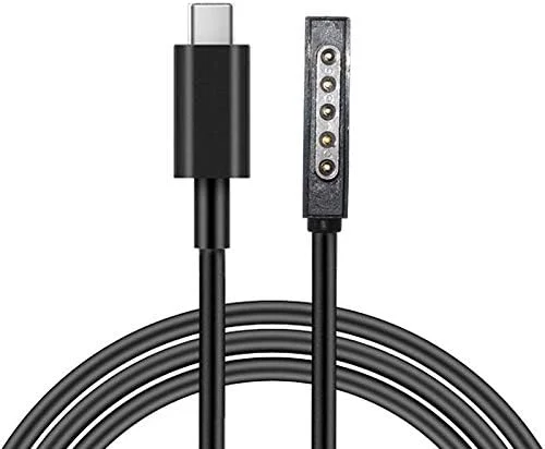 کابل شارژر منبع تغذیه USB-C Type-C نر AXIYIBZI با طول 1.5 متر برای تبلت Surface RT RT2 2 Pro Pro2 10.6 اینچی (Type-C به Suface RT RT2 Pro2) کابل شارژر منبع تغذیه USB-C Type-C نر AXIYIBZI با طول 1.5 متر برای تبلت Surface RT RT2 2 Pro Pro2 10.6 اینچی (Type-C به Suface RT RT2 Pro2)