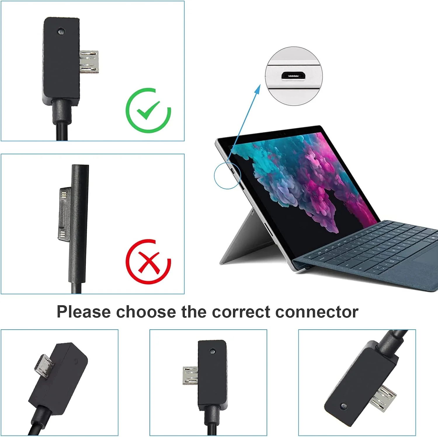 آداپتور برق 13 وات 5.2 ولت 2.5 آمپر مناسب سرفیس 3 مدل 1623 1624 1645 به همراه شارژر USB و کابل شارژ آداپتور برق 13 وات 5.2 ولت 2.5 آمپر مناسب سرفیس 3 مدل 1623 1624 1645 به همراه شارژر USB و کابل شارژ