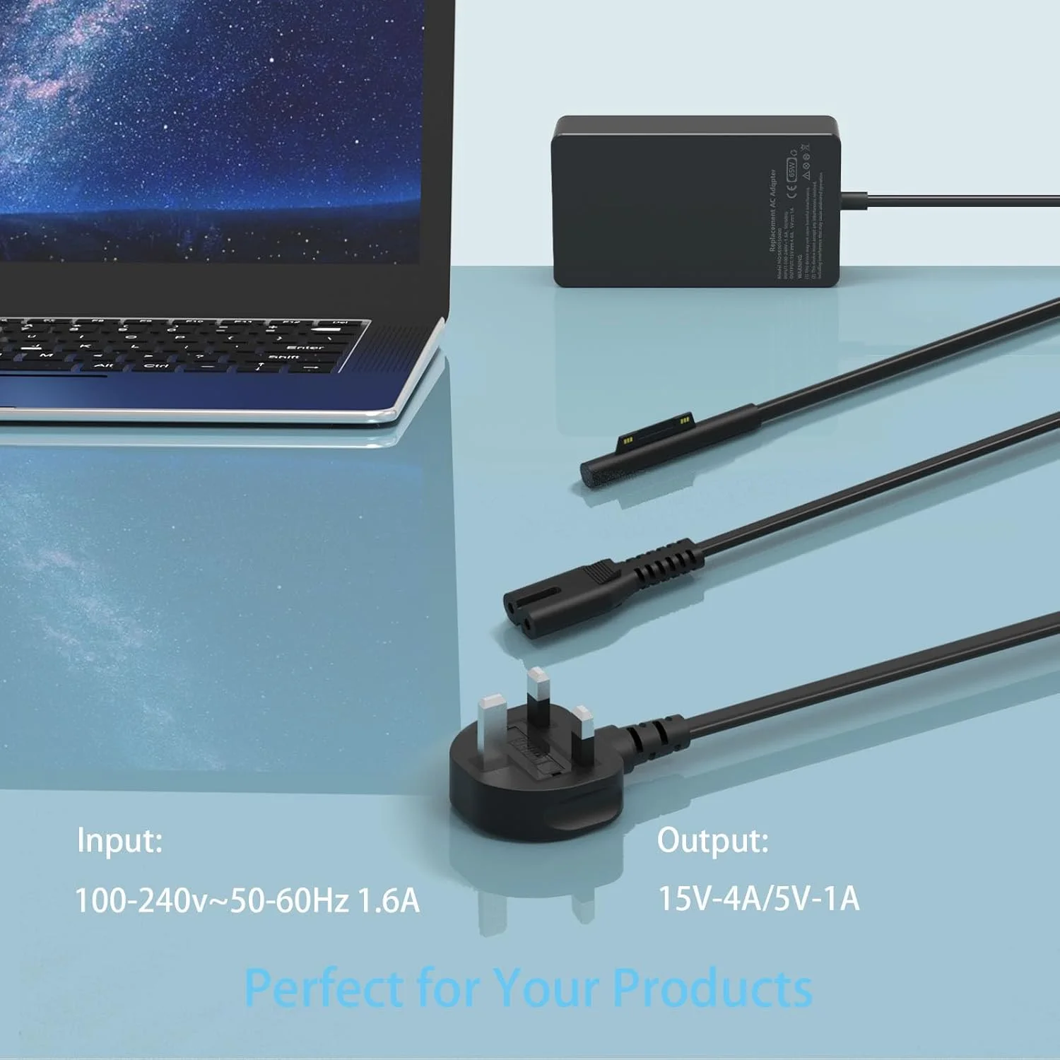 شارژر 65 واتی سرفیس پرو HAFIUEGE سازگار با Microsoft Surface Pro X/9/8/7/6/5/4/3، Surface Laptop 1/2/3/4، Surface Go 1/2/3، Surface Book 1/2/3 به همراه پورت شارژ USB شارژر 65 واتی سرفیس پرو HAFIUEGE سازگار با Microsoft Surface Pro X/9/8/7/6/5/4/3، Surface Laptop 1/2/3/4، Surface Go 1/2/3، Surface Book 1/2/3 به همراه پورت شارژ USB