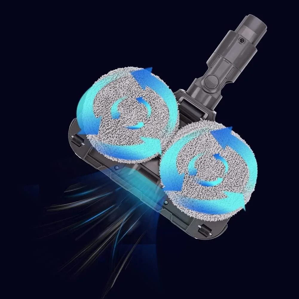 سری تی برقی KASTWAVE برای جاروبرقی های Dyson V7 V8 V11 V10، سری تمیز کننده تی خشک و مرطوب، ترکیب جاروبرقی و تی کشی، اتصال کف چوبی با 6 پد تی قابل شستشو