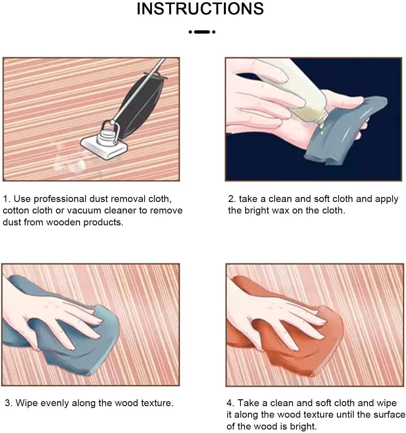 واکس مراقبت از پولیش چوب، پولیش مبلمان موم زنبور عسل 80 گرمی، فرمول غیر چرب موم زنبور عسل چاشنی چوب، پاک کننده میز کار موم کارنوبا بدون بو طبیعی، محافظ چند منظوره چوب برای کف، میز