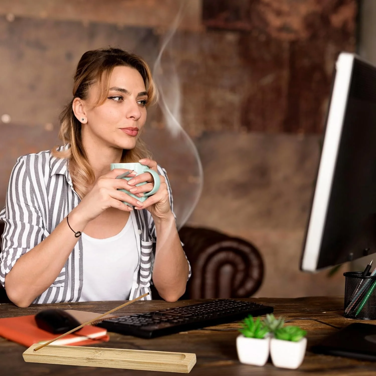 جاعودی چوبی بامبو KASTWAVE، بسته 4 عددی، مناسب برای عودهای شاخه ای، طول 9 اینچ، سینی جمع آوری خاکستر (چوب) جاعودی چوبی بامبو KASTWAVE، بسته 4 عددی، مناسب برای عودهای شاخه ای، طول 9 اینچ، سینی جمع آوری خاکستر (چوب)