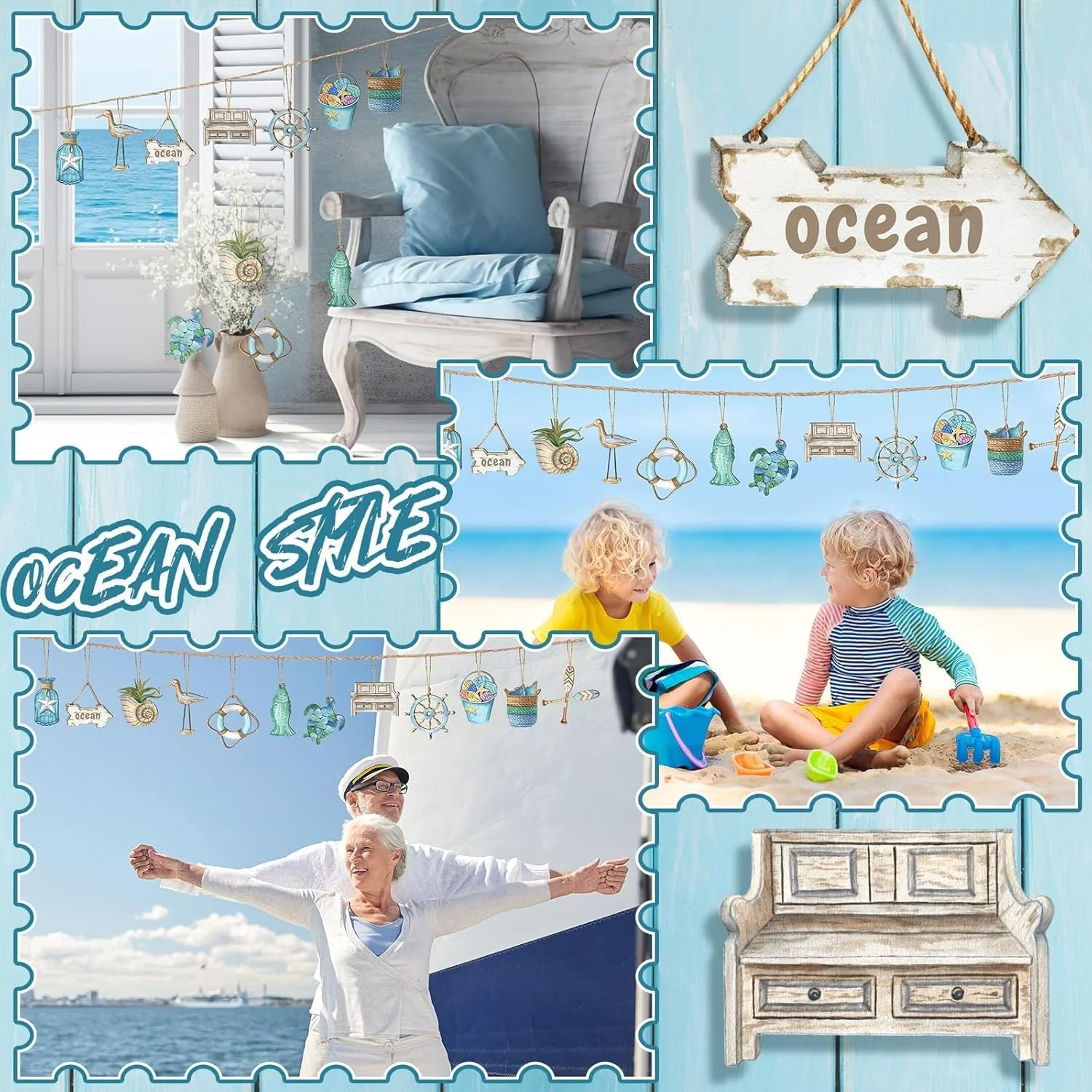 تزئینات چوبی ساحل اقیانوس – تزئینات درخت تابستانی، برش های چوبی دریایی ساحلی، تزئینات آویز ناوبری برای خانه، صنایع دستی درخت کوچک، DIY و دکوراسیون ناوبری (36 عدد) تزئینات چوبی ساحل اقیانوس – تزئینات درخت تابستانی، برش های چوبی دریایی ساحلی، تزئینات آویز ناوبری برای خانه، صنایع دستی درخت کوچک، DIY و دکوراسیون ناوبری (36 عدد)