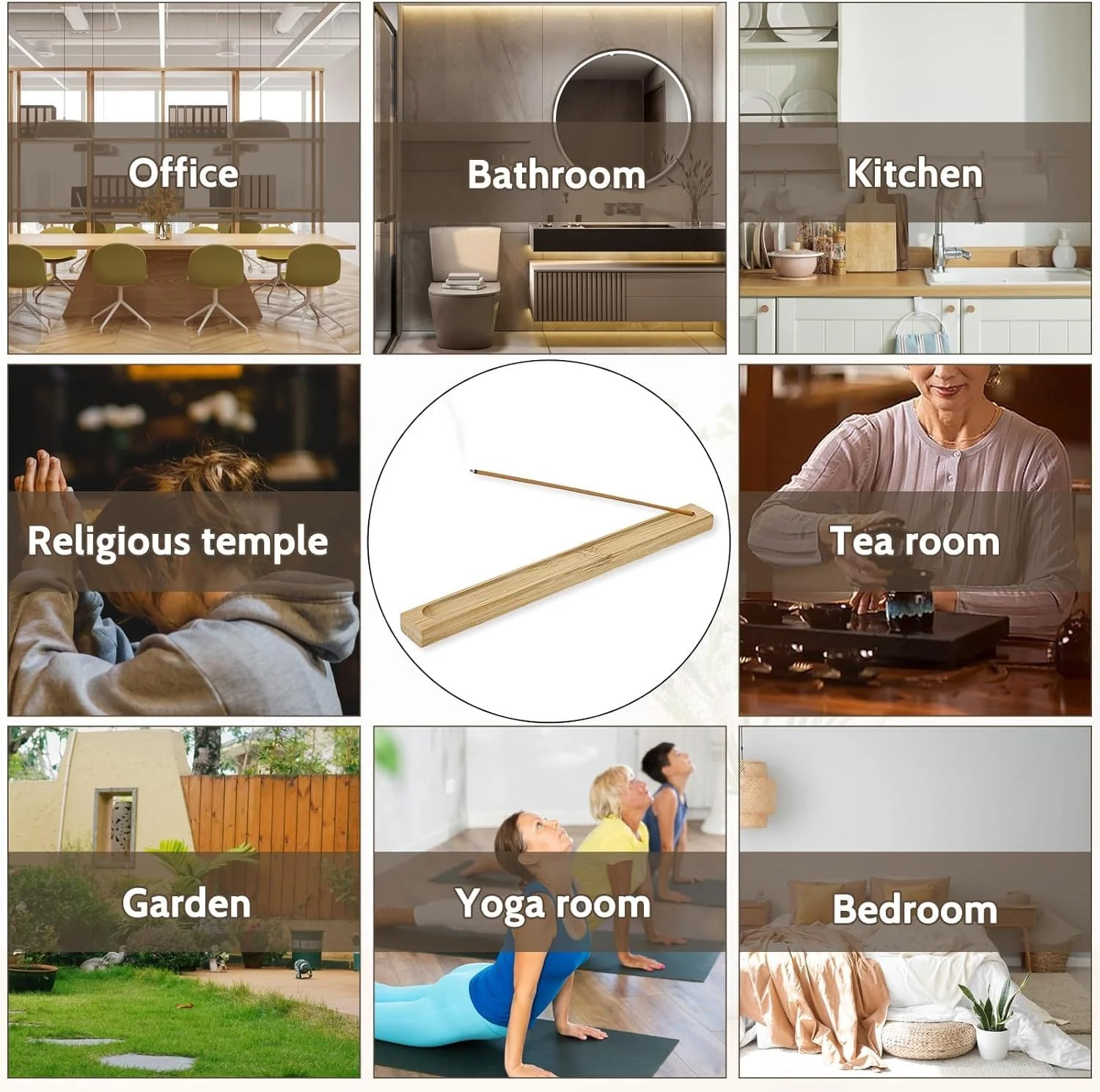 جاعودی چوبی بامبو KASTWAVE، بسته 4 عددی، مناسب برای عودهای شاخه ای، طول 9 اینچ، سینی جمع آوری خاکستر (چوب) جاعودی چوبی بامبو KASTWAVE، بسته 4 عددی، مناسب برای عودهای شاخه ای، طول 9 اینچ، سینی جمع آوری خاکستر (چوب)