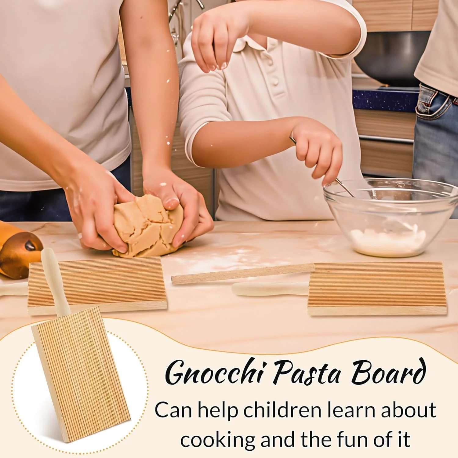 تخته نودل چوبی، تخته پاستا از جنس چوب راش، پاروی وردنه چوبی برای تهیه نودل، ست ابزار پاستا 8.46 اینچی به همراه وردنه، لوازم جانبی آشپزی ایتالیایی خانگی، ایدههای هدیه آشپزخانه، طبیعی تخته نودل چوبی، تخته پاستا از جنس چوب راش، پاروی وردنه چوبی برای تهیه نودل، ست ابزار پاستا 8.46 اینچی به همراه وردنه، لوازم جانبی آشپزی ایتالیایی خانگی، ایدههای هدیه آشپزخانه، طبیعی