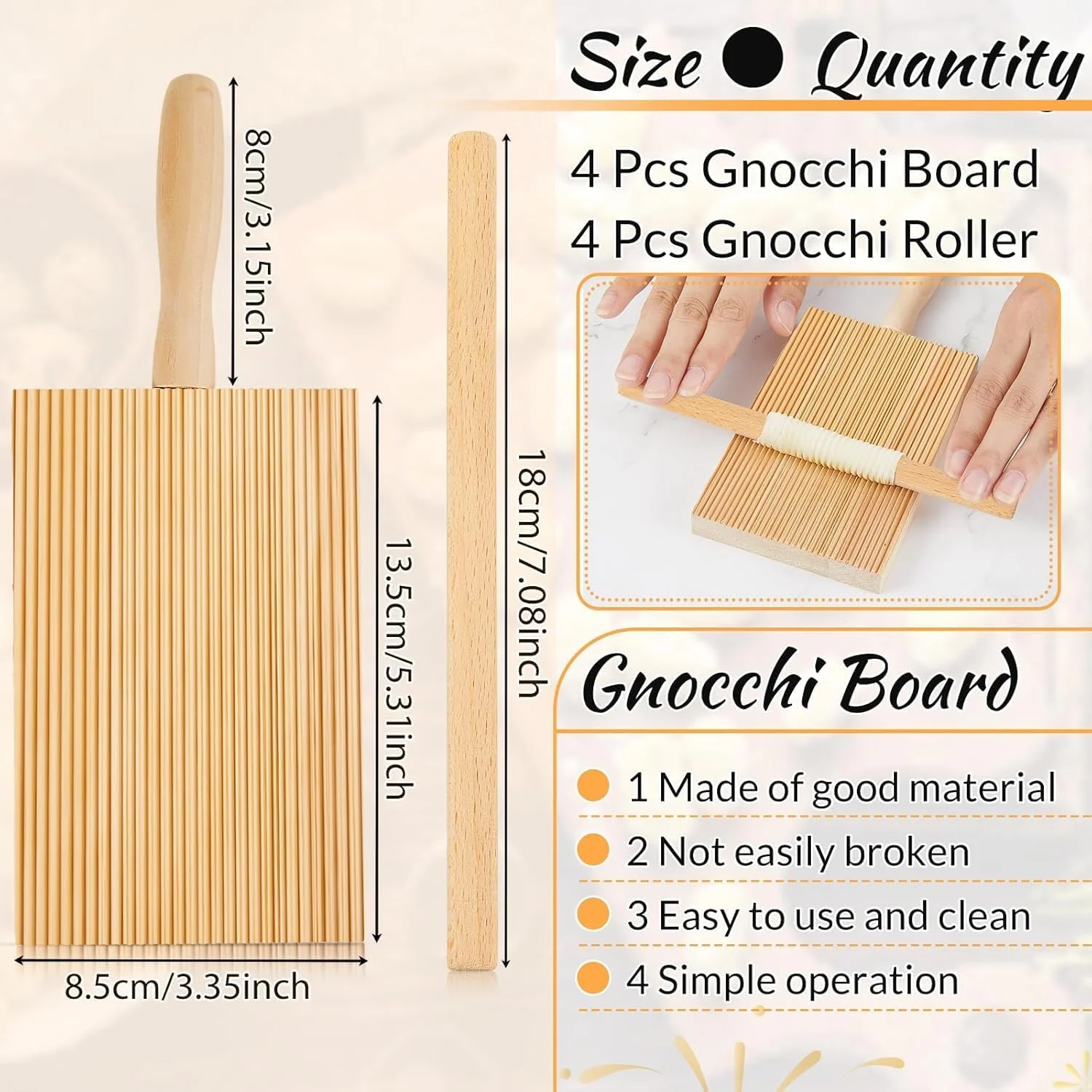 تخته نودل چوبی، تخته پاستا از جنس چوب راش، پاروی وردنه چوبی برای تهیه نودل، ست ابزار پاستا 8.46 اینچی به همراه وردنه، لوازم جانبی آشپزی ایتالیایی خانگی، ایدههای هدیه آشپزخانه، طبیعی تخته نودل چوبی، تخته پاستا از جنس چوب راش، پاروی وردنه چوبی برای تهیه نودل، ست ابزار پاستا 8.46 اینچی به همراه وردنه، لوازم جانبی آشپزی ایتالیایی خانگی، ایدههای هدیه آشپزخانه، طبیعی