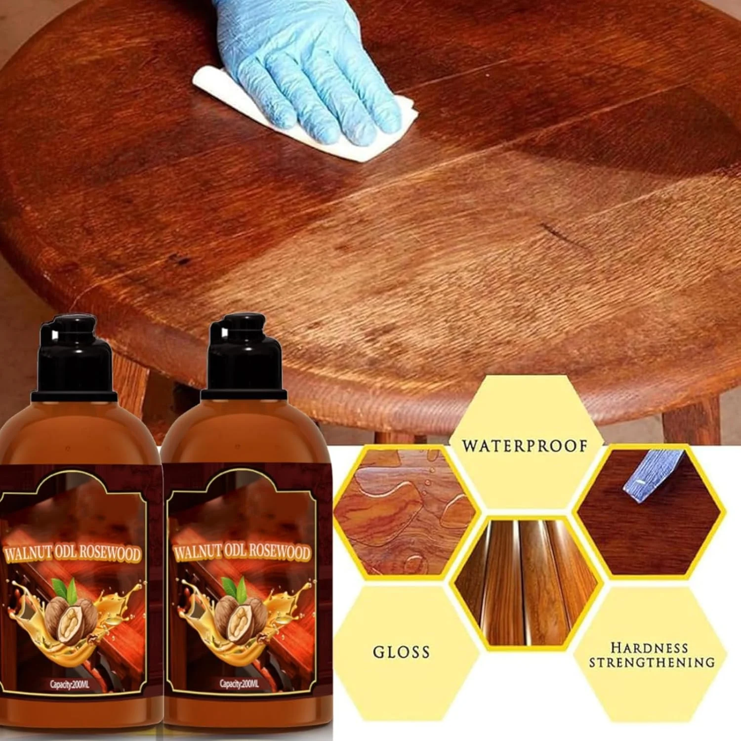 واکس پولیش سنگ KASTWAVE، روغن گردو برای مراقبت و پولیش چوب، پاک کننده طبیعی چوب با رایحه گردو، احیا کننده سطوح چوبی، محافظت از چوب در برابر خشک شدن یا ترک خوردن، پرداخت براق، 2 عدد واکس پولیش سنگ KASTWAVE، روغن گردو برای مراقبت و پولیش چوب، پاک کننده طبیعی چوب با رایحه گردو، احیا کننده سطوح چوبی، محافظت از چوب در برابر خشک شدن یا ترک خوردن، پرداخت براق، 2 عدد