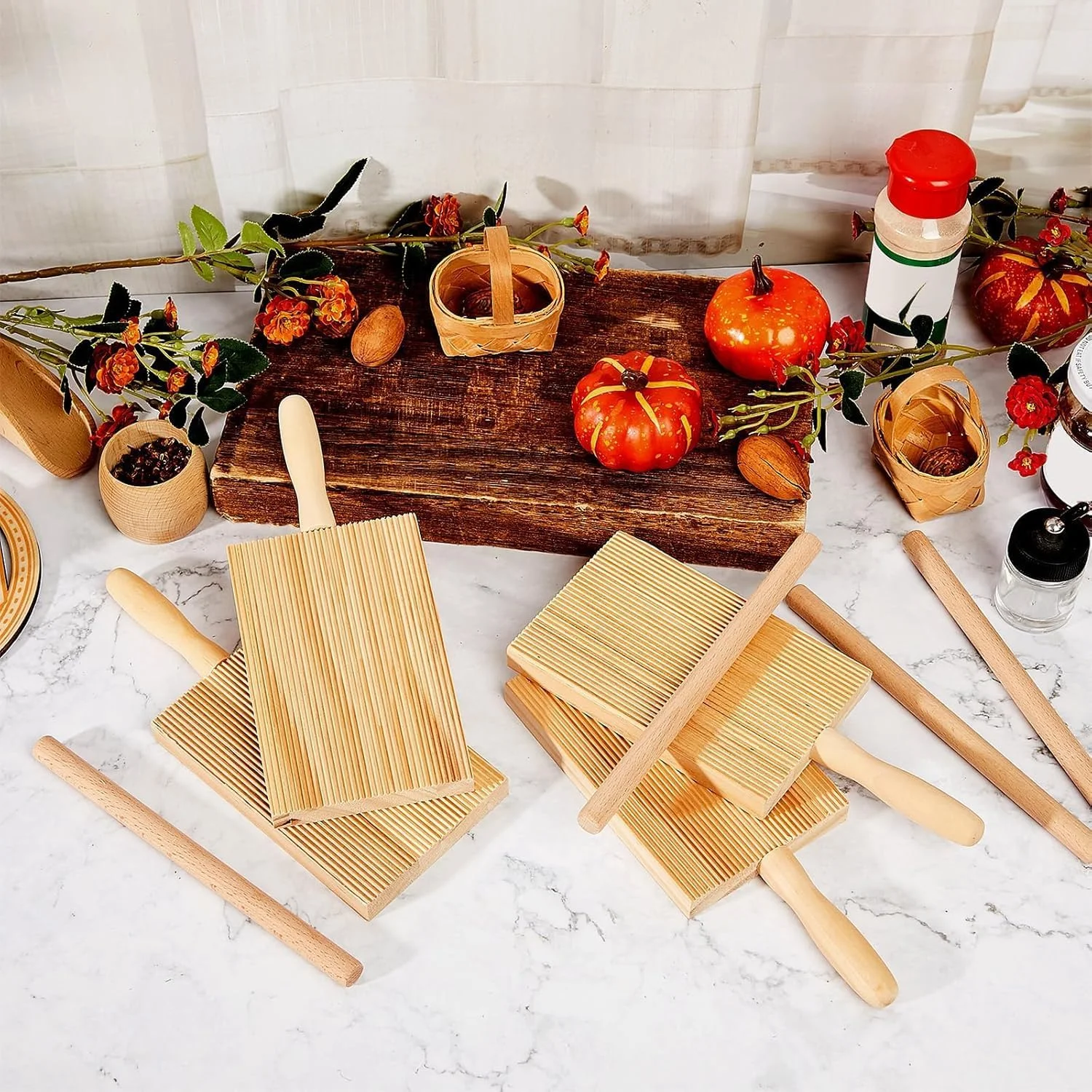 تخته نودل چوبی، تخته پاستا از جنس چوب راش، پاروی وردنه چوبی برای تهیه نودل، ست ابزار پاستا 8.46 اینچی به همراه وردنه، لوازم جانبی آشپزی ایتالیایی خانگی، ایدههای هدیه آشپزخانه، طبیعی تخته نودل چوبی، تخته پاستا از جنس چوب راش، پاروی وردنه چوبی برای تهیه نودل، ست ابزار پاستا 8.46 اینچی به همراه وردنه، لوازم جانبی آشپزی ایتالیایی خانگی، ایدههای هدیه آشپزخانه، طبیعی