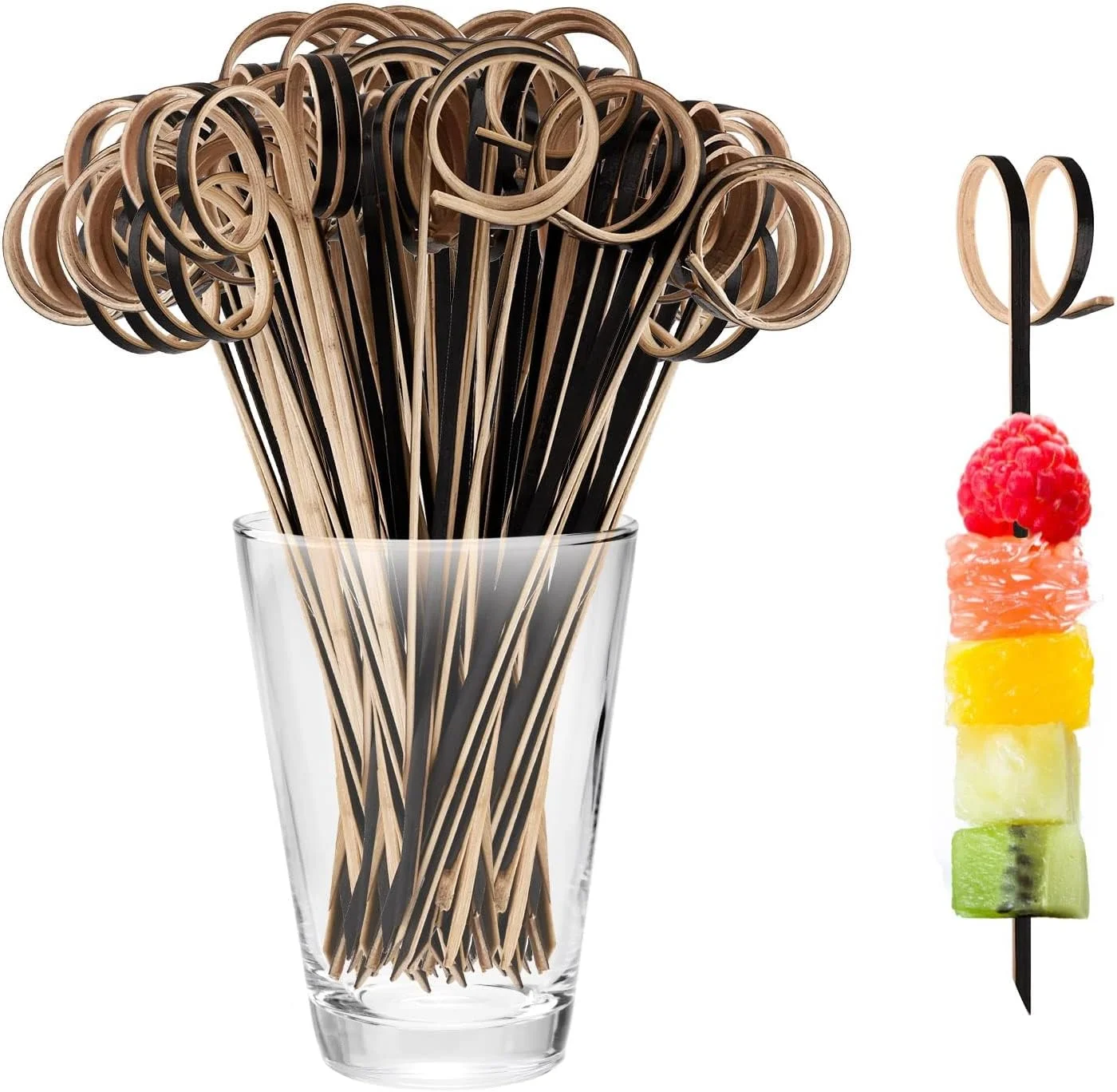 کاست ویو، 100 عدد چوب کوکتل بامبو، چوب میوه ای، خلال دندان چوبی، (12 سانتی متر) مناسب مهمانی، تاپاس، لقمه، اردور، سیخ میوه، باربیکیو، ساندویچ، لوازم جانبی بنتو، چنگال غذا (مشکی) کاست ویو، 100 عدد چوب کوکتل بامبو، چوب میوه ای، خلال دندان چوبی، (12 سانتی متر) مناسب مهمانی، تاپاس، لقمه، اردور، سیخ میوه، باربیکیو، ساندویچ، لوازم جانبی بنتو، چنگال غذا (مشکی)