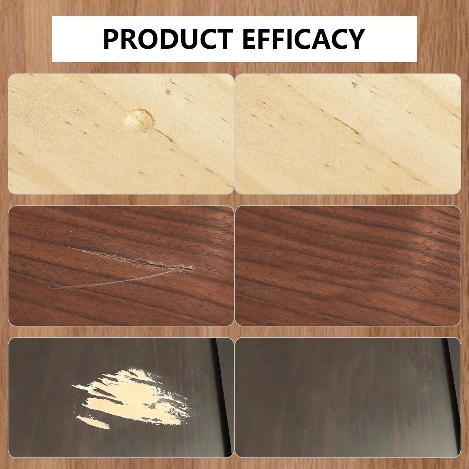 کیت تعمیر مبلمان چوبی KASTWAVE، 14 تکه بتونه چوب، پرکننده‌های چوب و موم عسل - تعمیر ترک‌ها، خراش‌ها، سوراخ‌ها، تغییر رنگ برای کف چوبی، در، لمینت، میز، سطوح کابینت