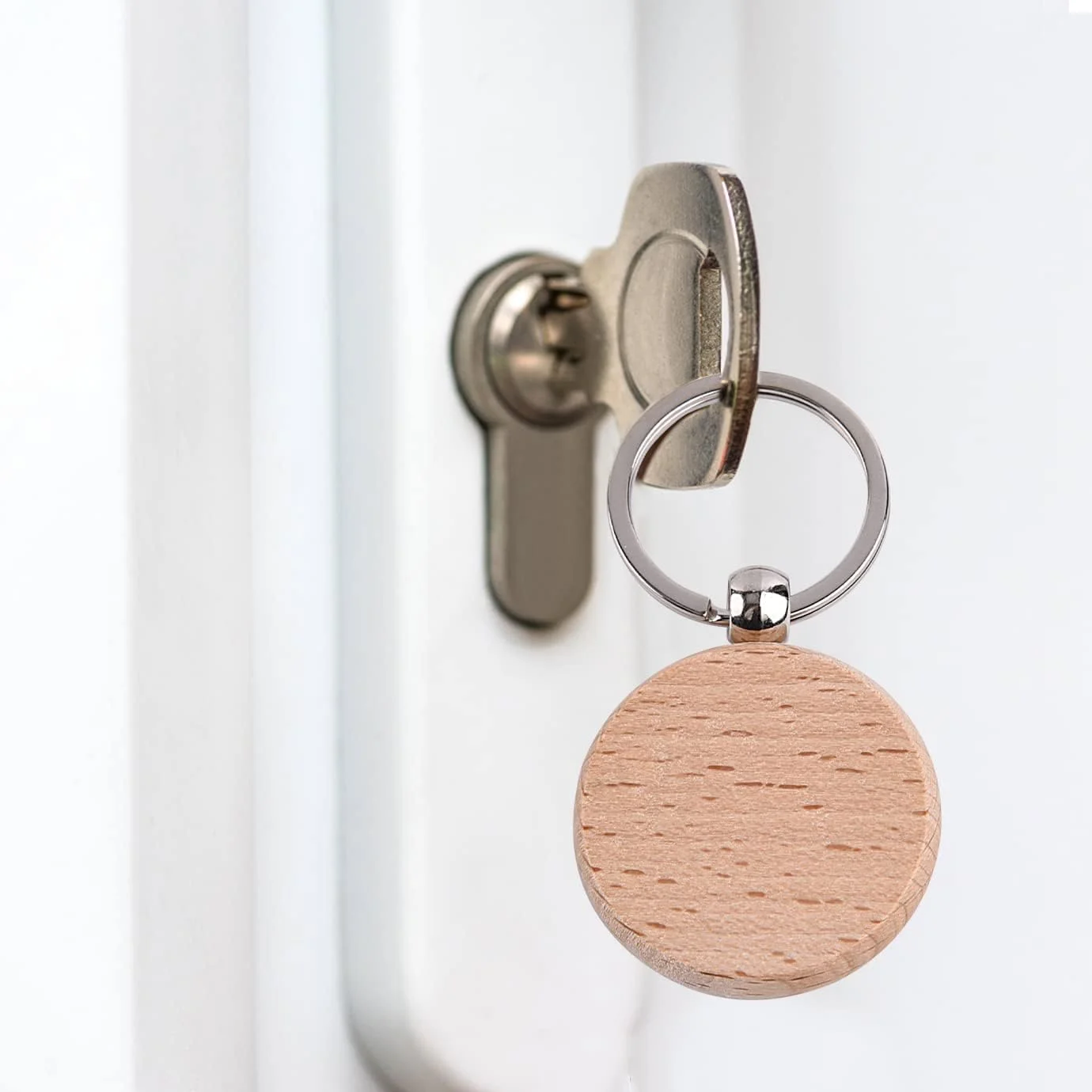 جاکلیدی چوبی KASTWAVE، بسته 20 عددی، مناسب حکاکی روی چوب، تگ های کلید شخصی سازی شده با حلقه، جاکلیدی چوبی ناتمام برای لوازم جانبی کاردستی DIY جاکلیدی چوبی KASTWAVE، بسته 20 عددی، مناسب حکاکی روی چوب، تگ های کلید شخصی سازی شده با حلقه، جاکلیدی چوبی ناتمام برای لوازم جانبی کاردستی DIY