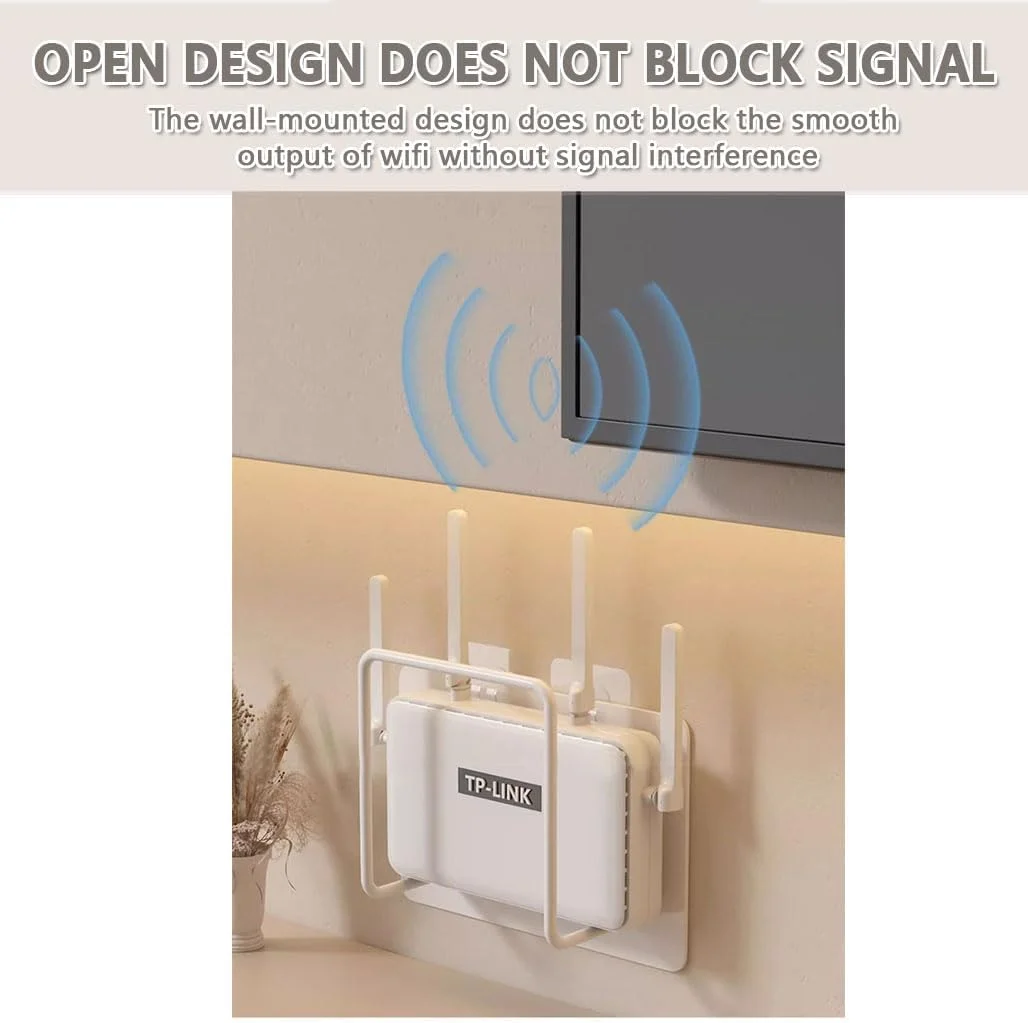 قفسه دیواری روتر وای فای، قفسه شناور دیواری، قفسه نگهدارنده دستگاه کوچک با طراحی مینیمالیستی و بدون نیاز به سوراخ کاری برای Apple TV، ROKU، روتر، مودم و سایر پخش کننده های رسانه (مشکی)